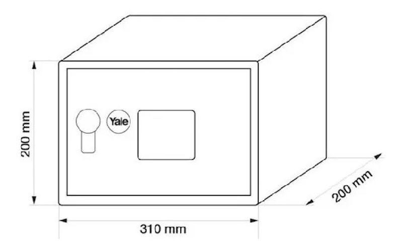 Caja De Seguridad Yale Compact 8 Lts.-7