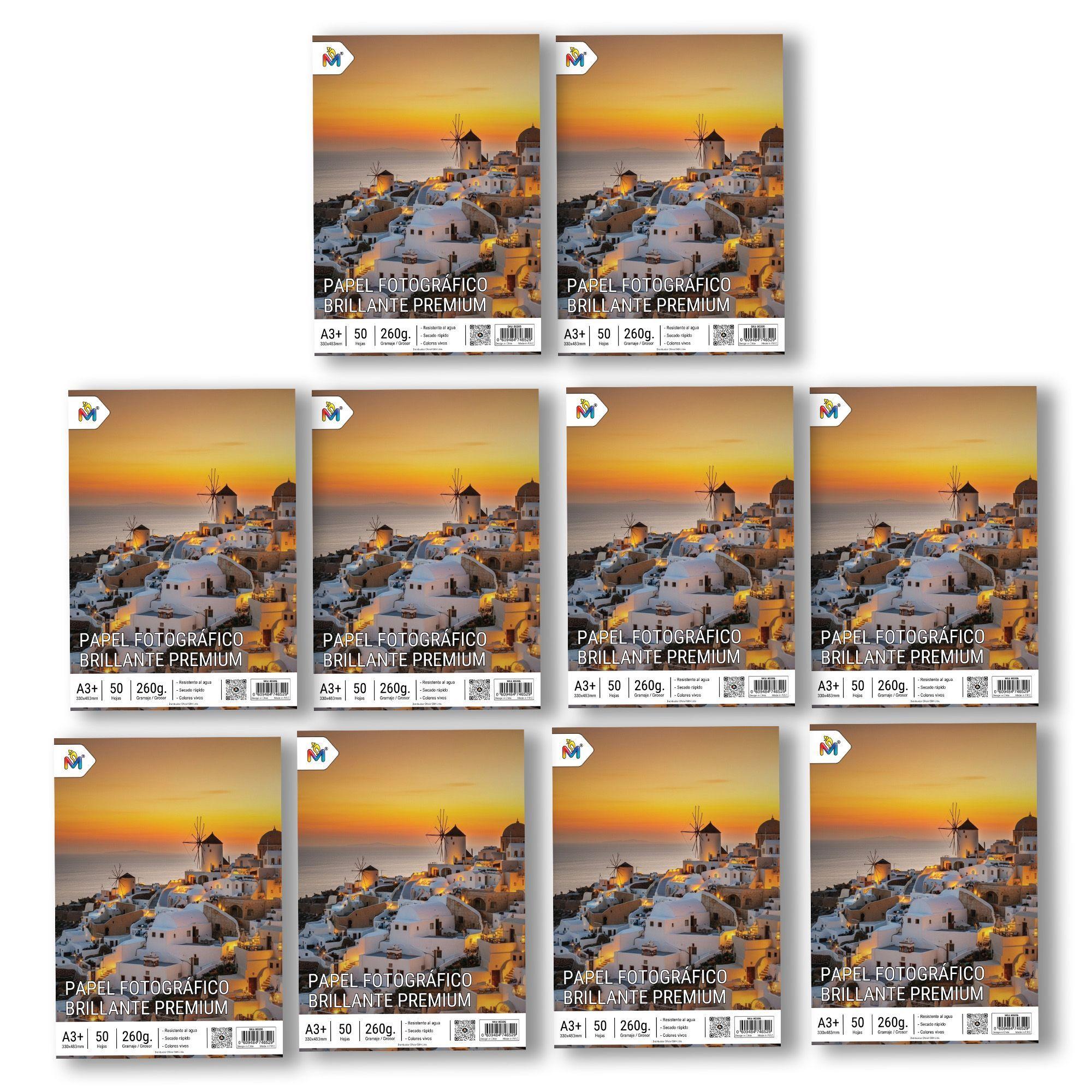 500 Hojas Papel Foto A3+ 260gsm - Mayorista Extra Rígido-3