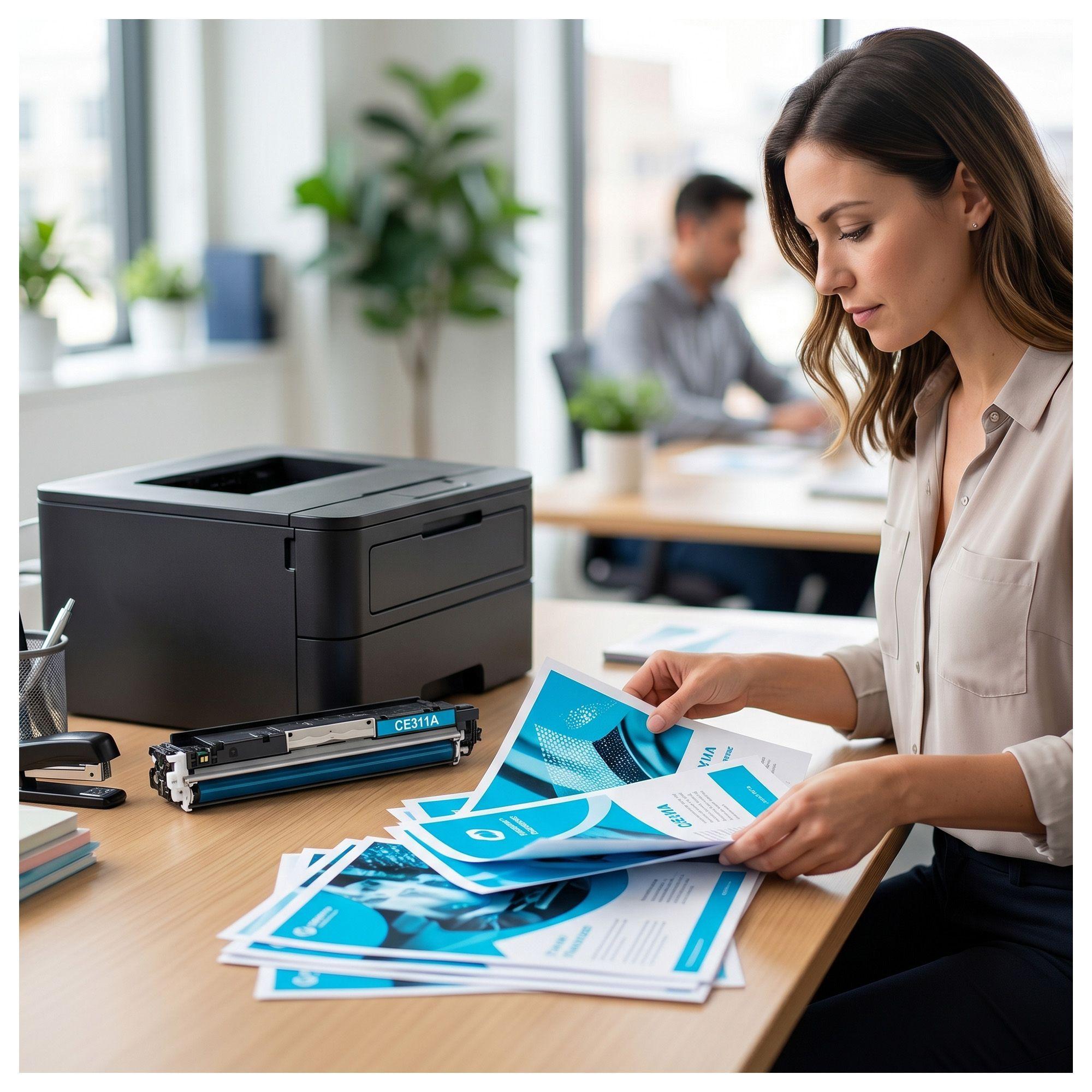 Toner compatible para Hp 126A Cyan CF351A Laserjet Pro CP1025-4