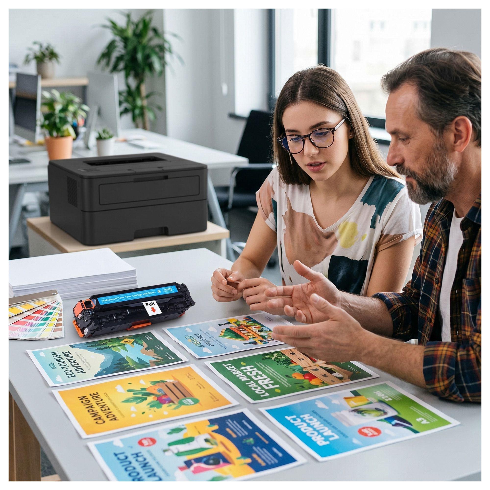 Toner compatible para Hp 304, 305 Cyan CE411 Color Laserjet CP-2025-3