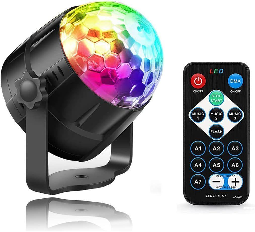 MINI DISCO BALL RGB MIC MUSIC MLAB-0