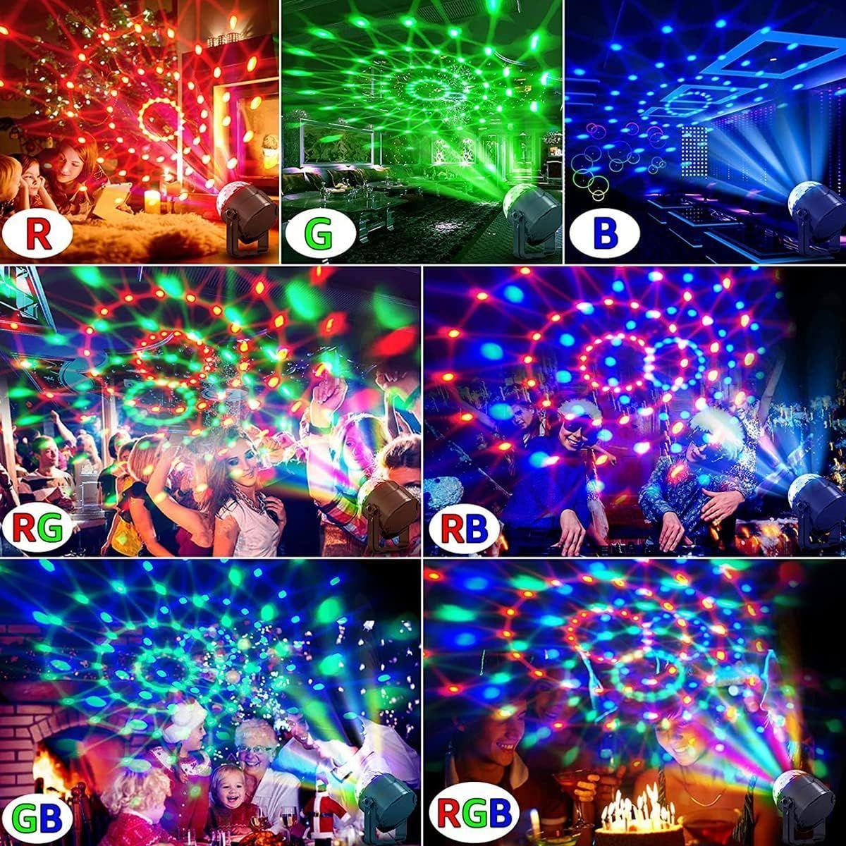 MINI DISCO BALL RGB MIC MUSIC MLAB-3