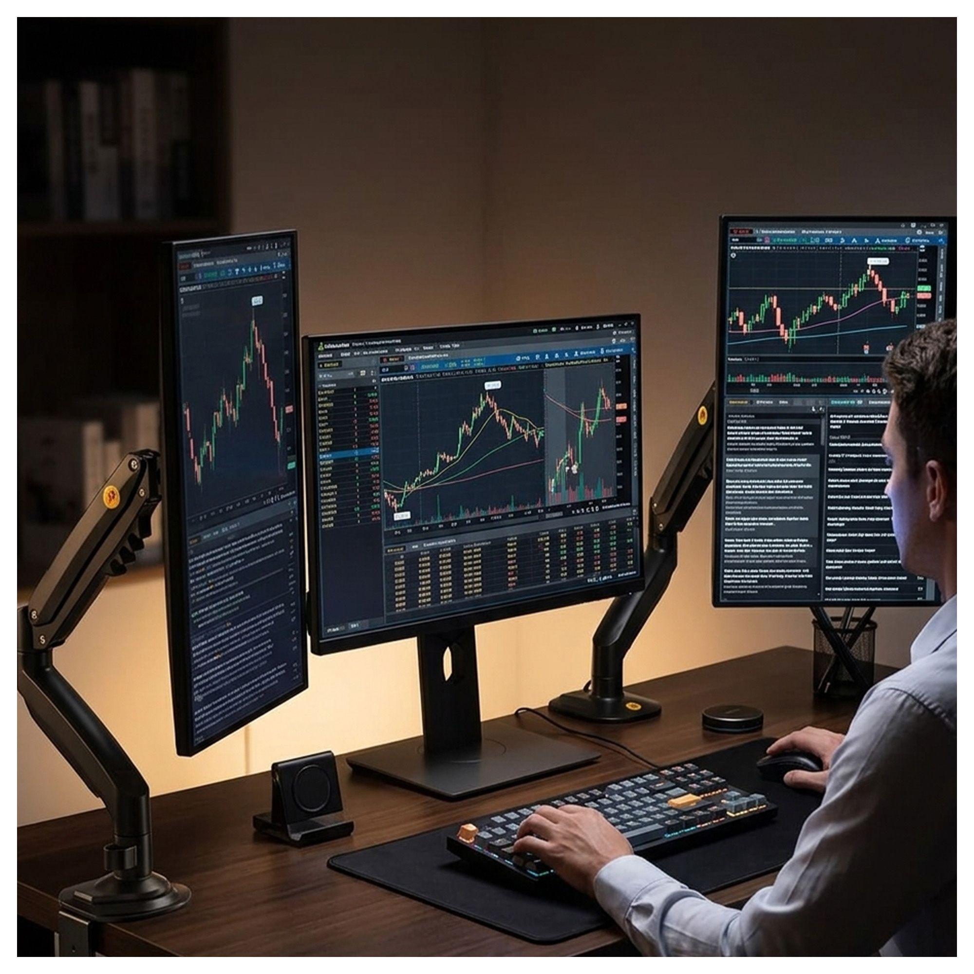 Soporte de Mesa Monitor 17-32" NB-H100 Ergonómico-4