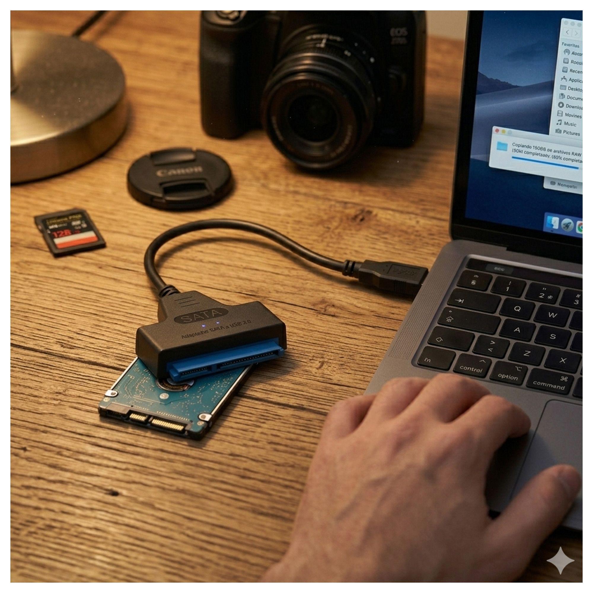 Adaptador USB 3.0 a SATA para Conectar Disco Duro a PC-2