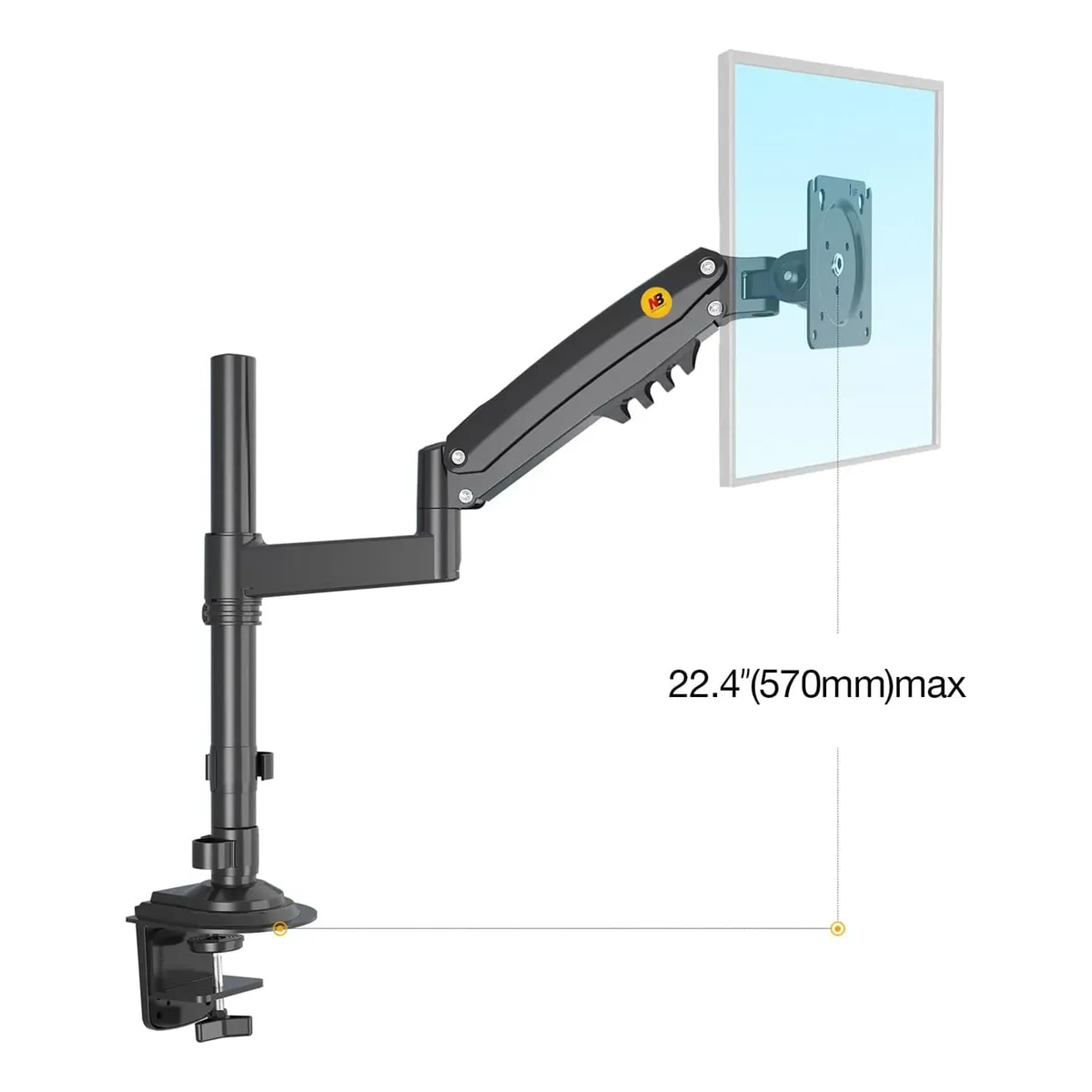Soporte Ergo NB-H100 para Escritorio Monitor 32"-5