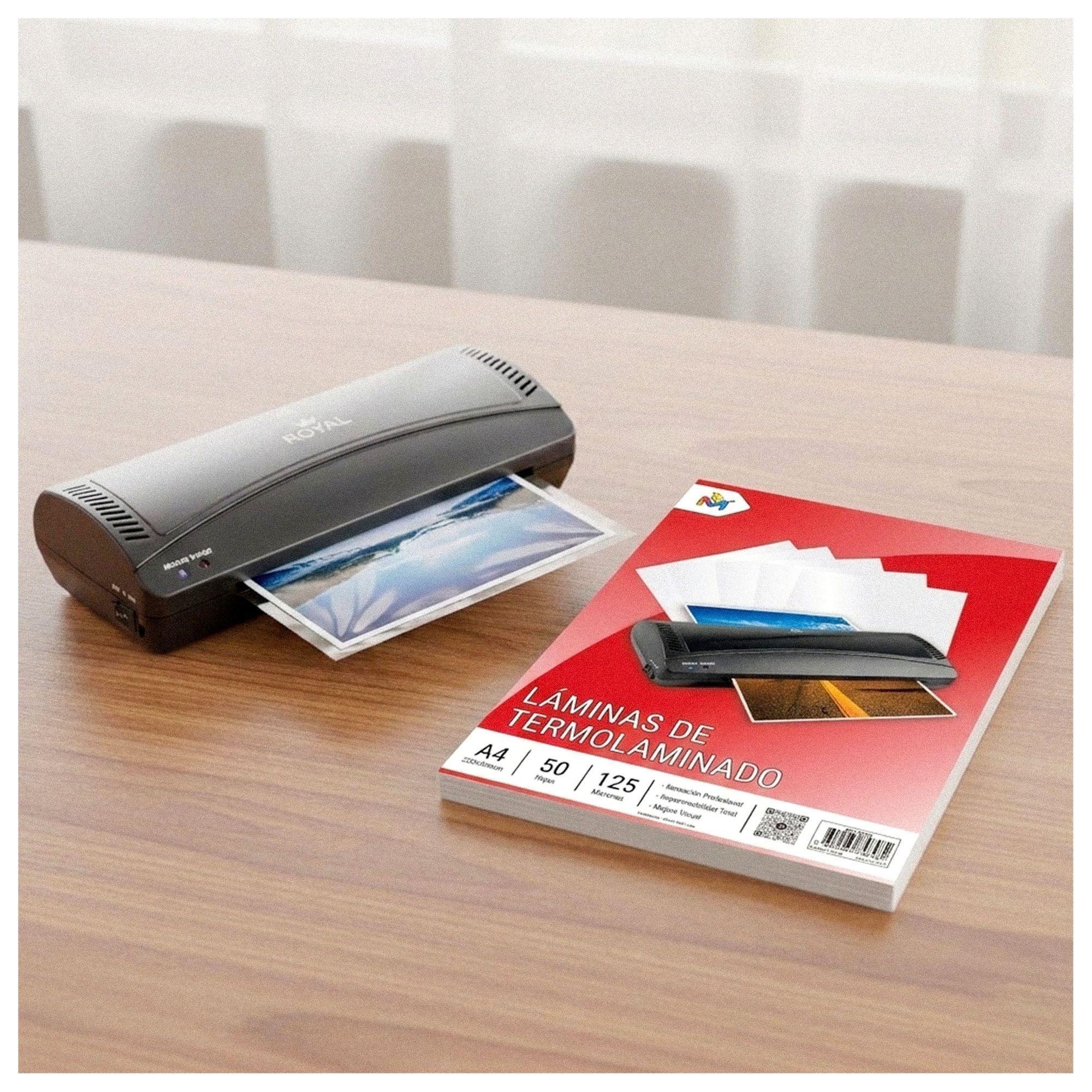 2x Láminas para Plastificar A4 - 100 Hojas 125um Súper Cristal-1