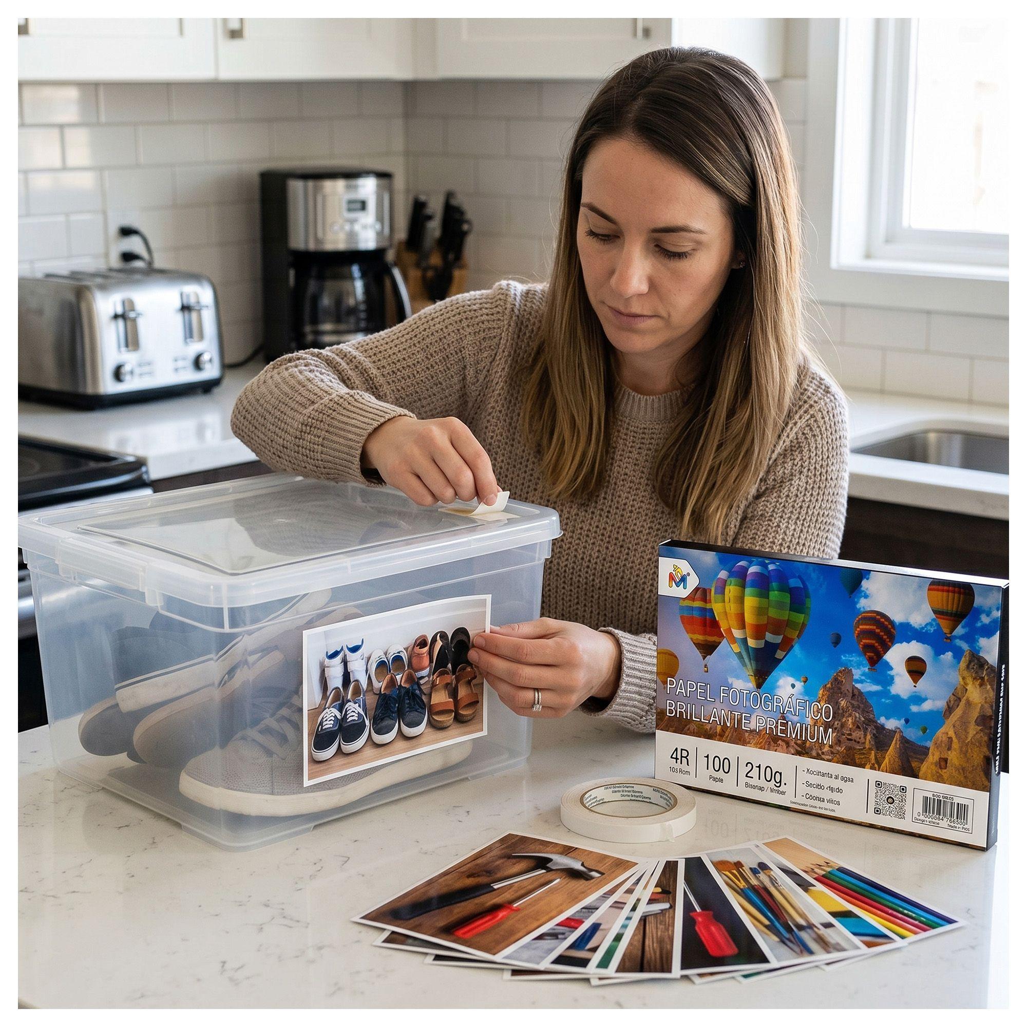 200 Hojas Papel Foto 10x15 210gr - Pack Doble Inkjet Pro-6