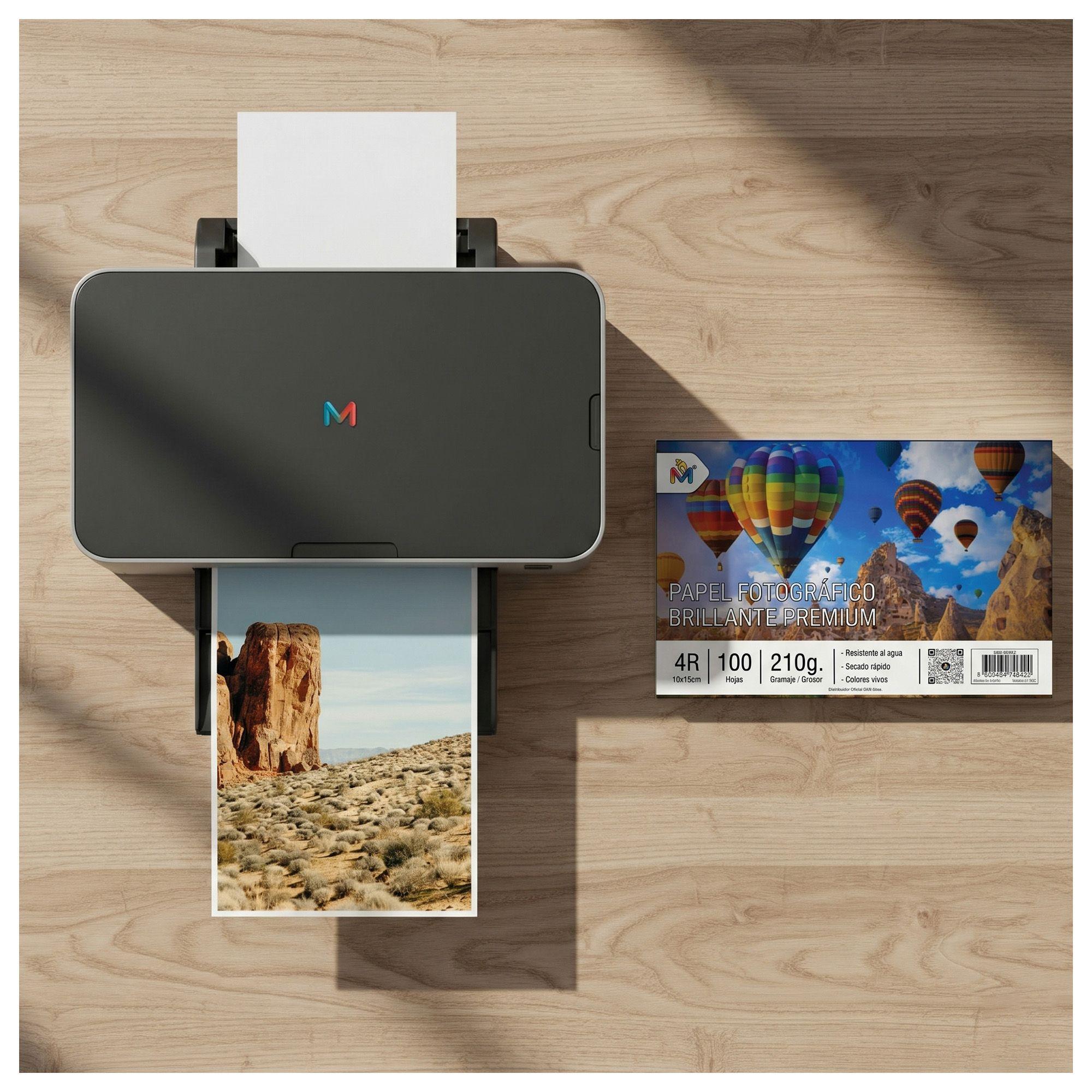 200 Hojas Papel Foto 10x15 210gr - Pack Doble Inkjet Pro-7