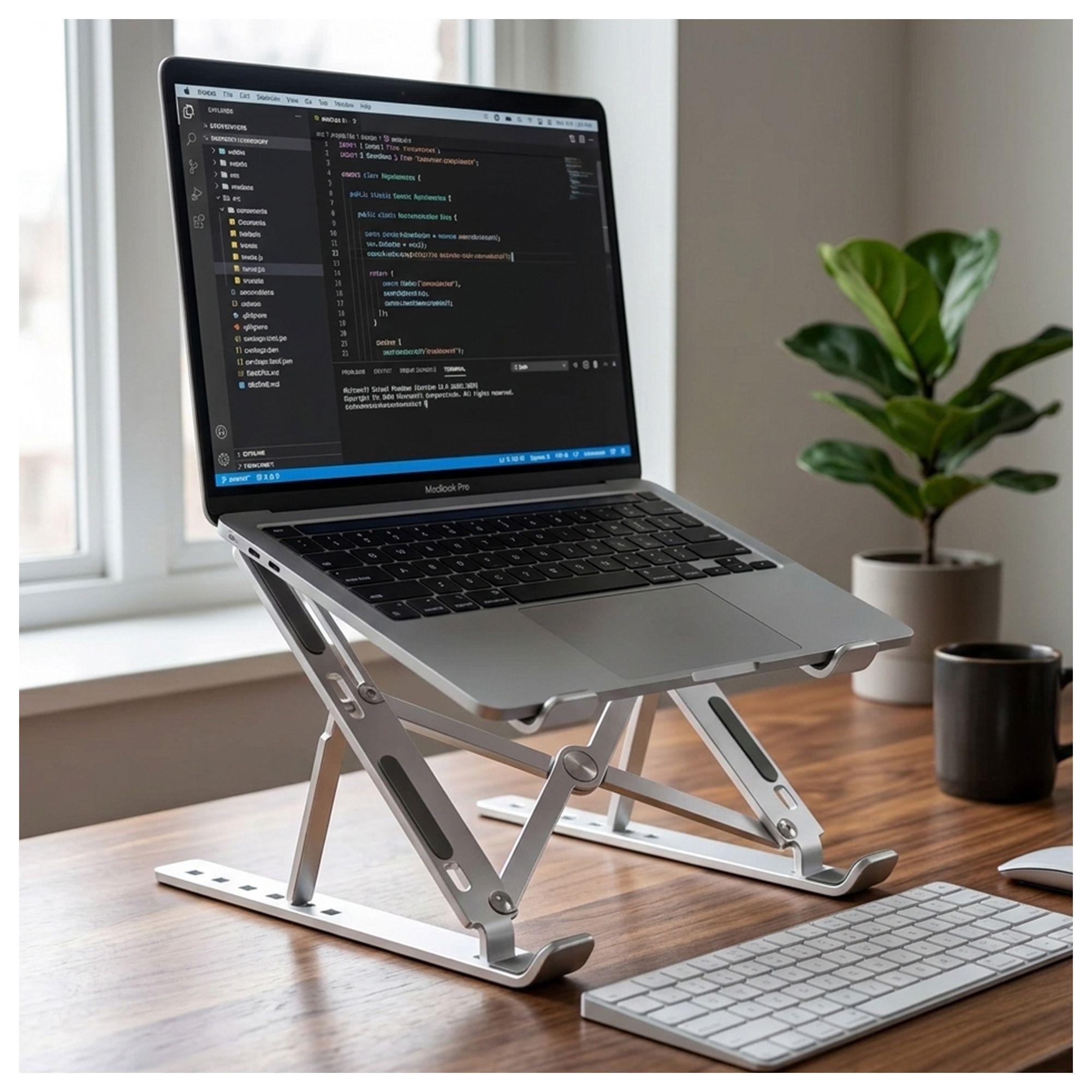 Base Soporte Laptop P1 Diseño Ergonómico Antideslizante-2