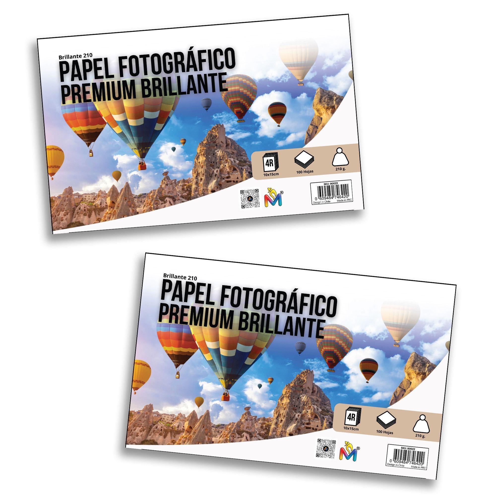 Combo 2 Papel Glossy 10x15 210gr - 200 Hojas Alta Res-4