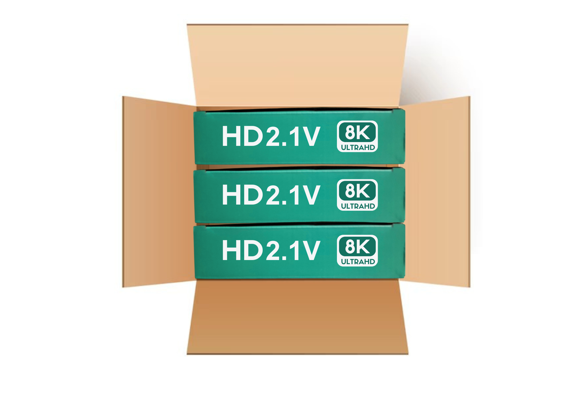 Cable Hdmi V2.1 Ultra Hd 8K 60hz 48gbps 5mt Pack 6-2