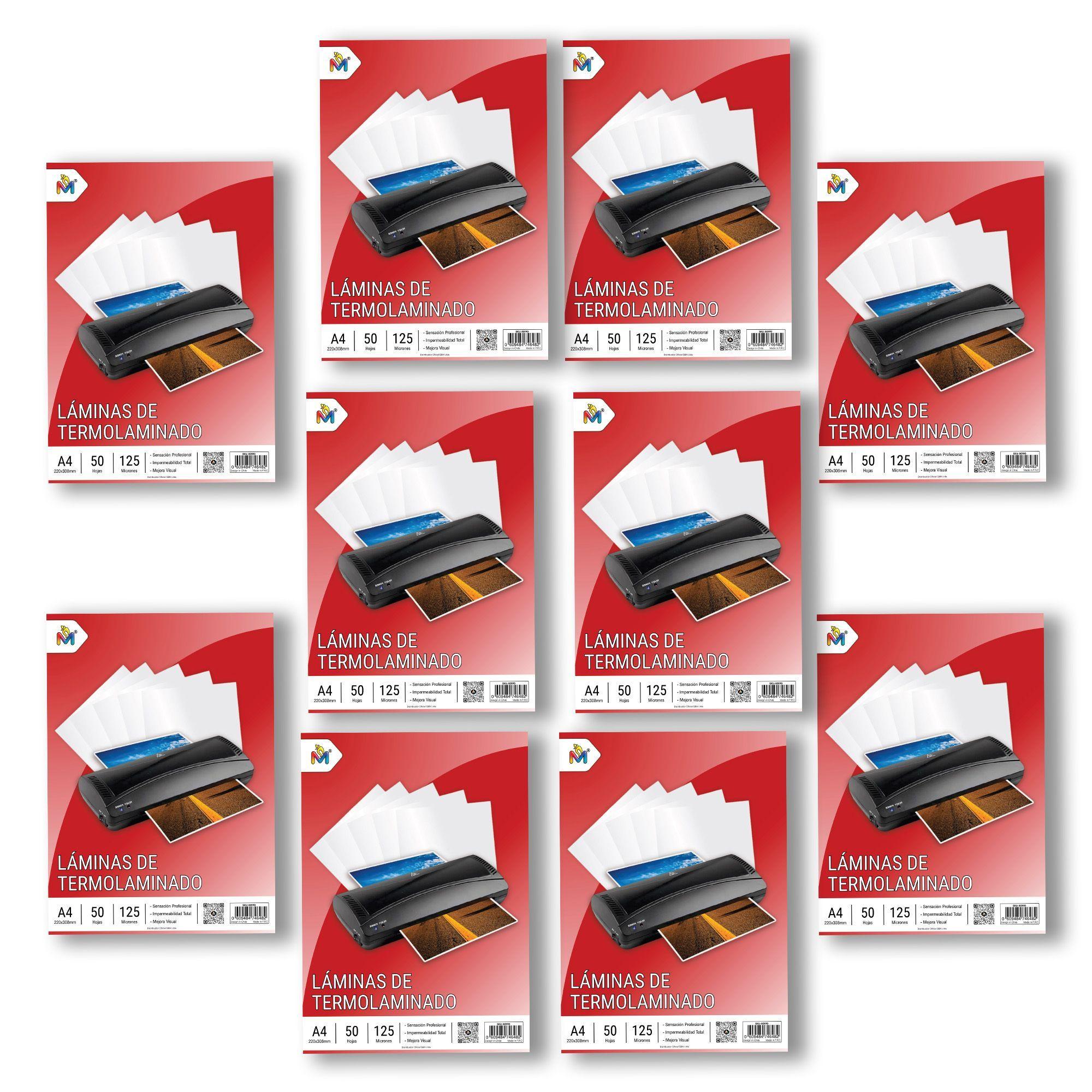 Pouch para Plastificar A4 125 micras - 500 Unidades Alta Transparencia-3