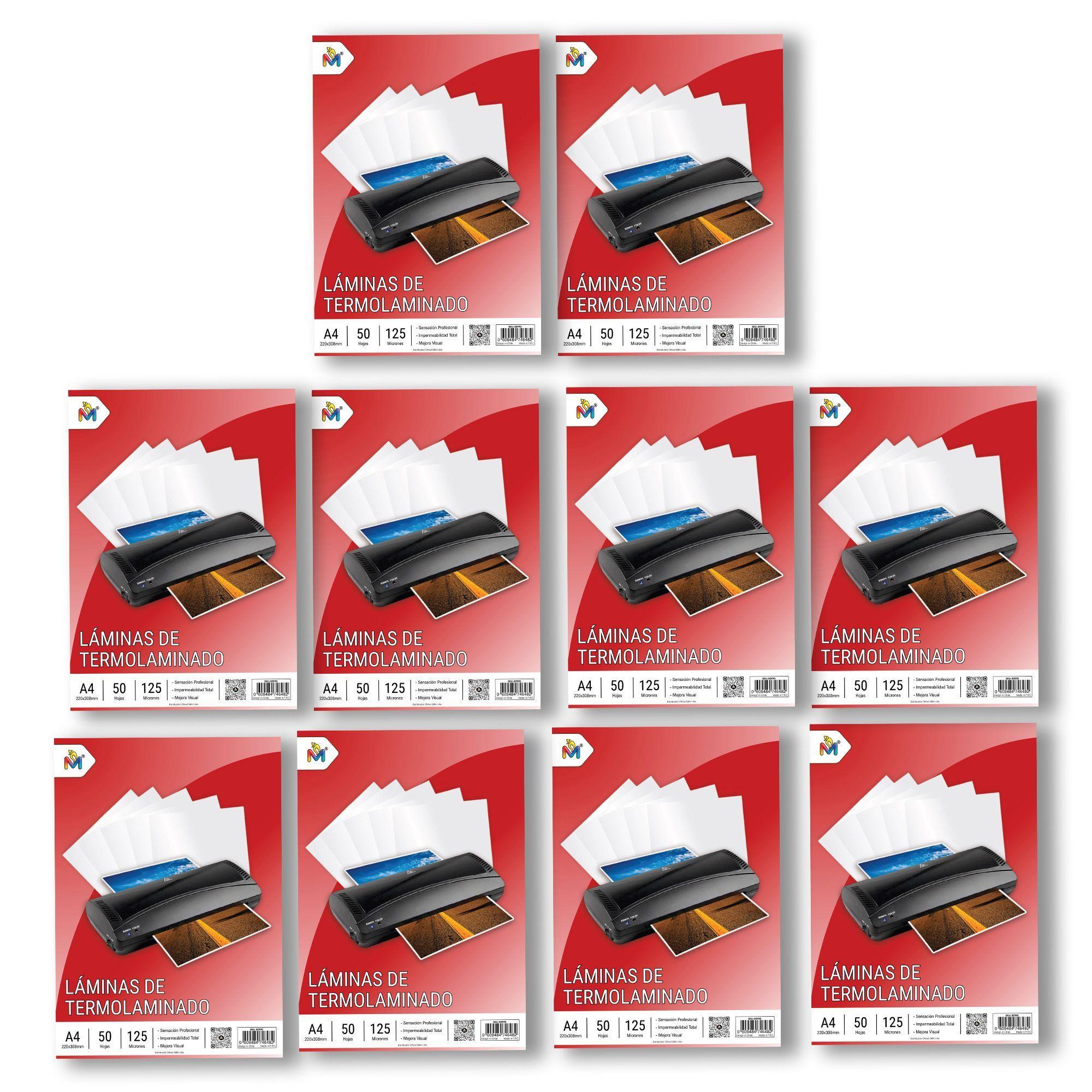 Pouch para Plastificar A4 125 micras - 500 Unidades Alta Transparencia-4