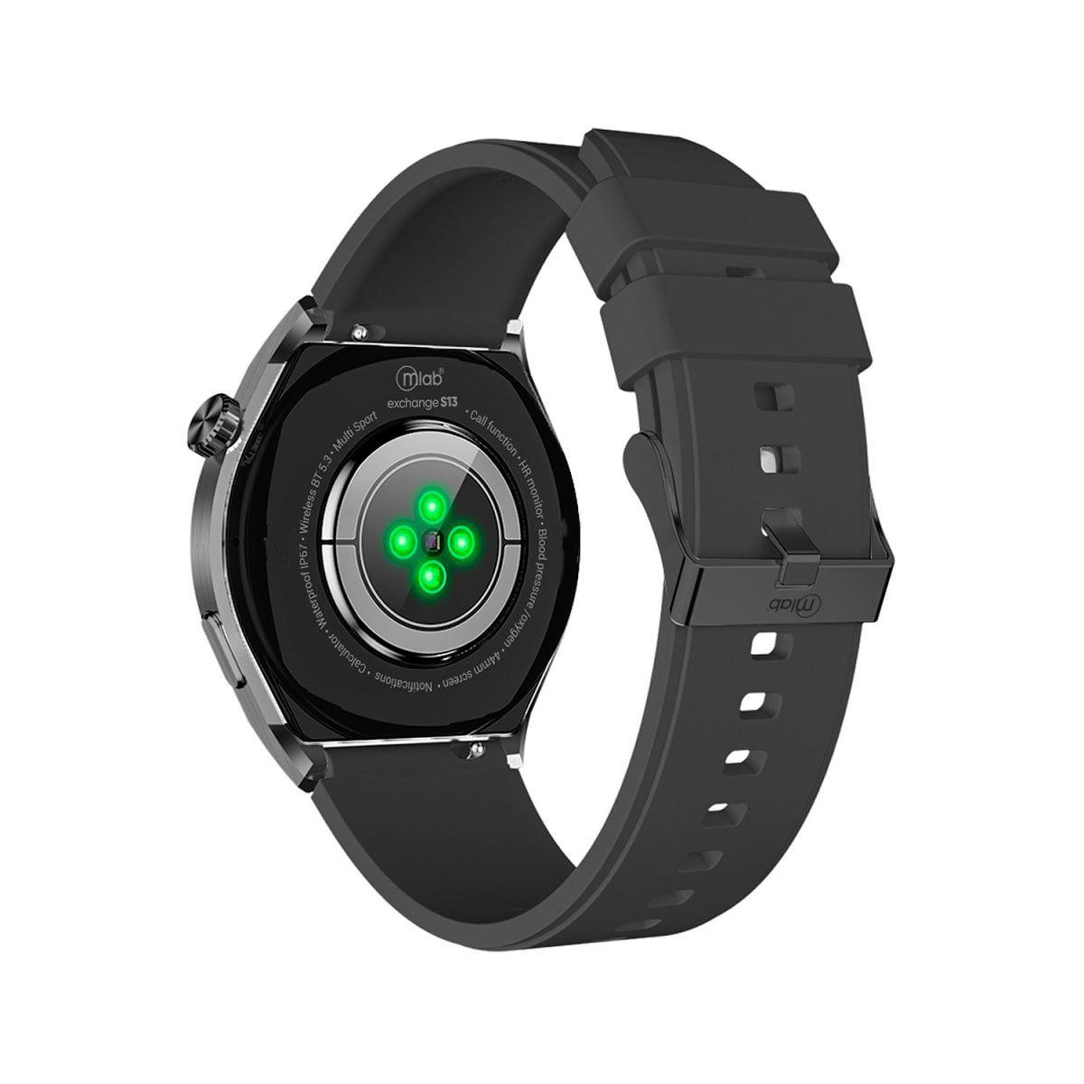 MLAB SMARTWATCH EXCHANGE S13 PRO AMOLED BLACK-4