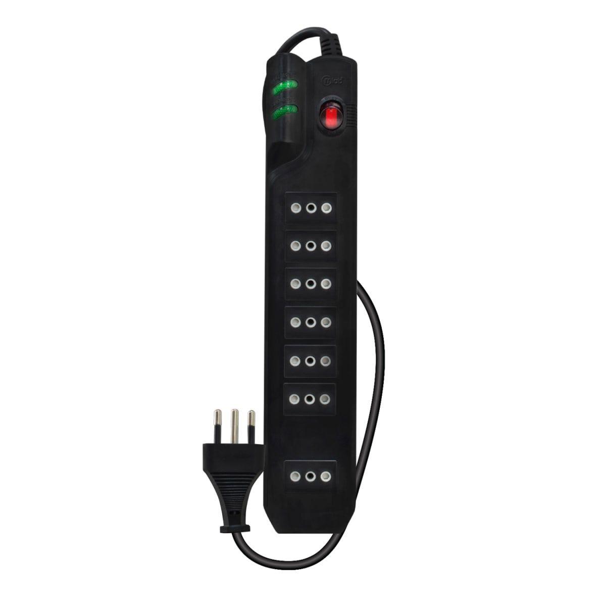 Extension/protector Sobrevoltaje 2.1mt 7 Enchufes Certificad-3