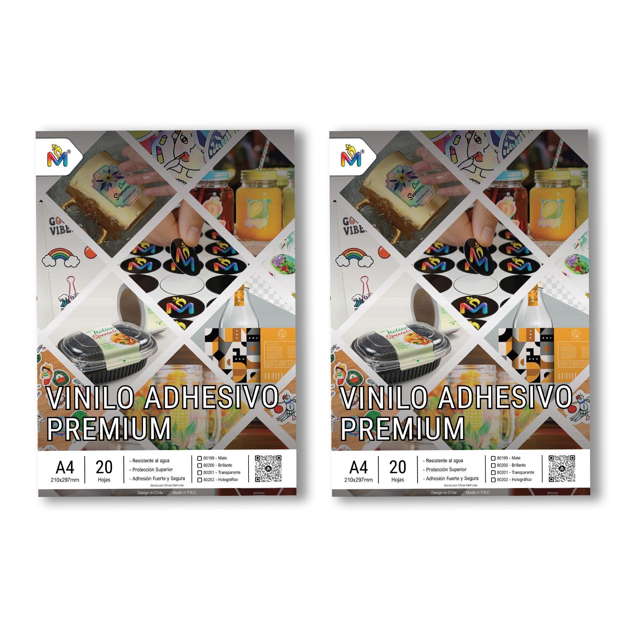 Papel Transparente Mate A4 x40 Hojas - 80um Adhesivo Inkjet-3