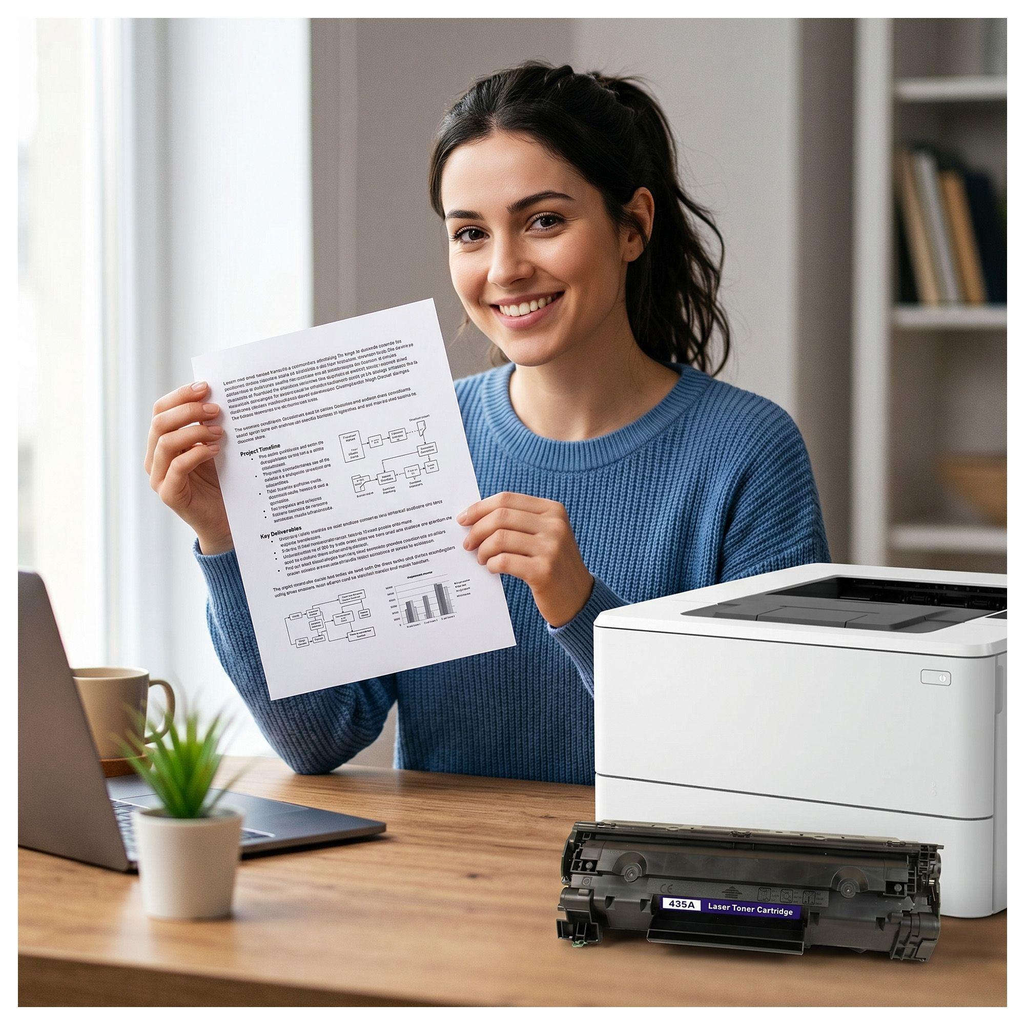 Toner compatible para Hp 35A Negro CB435A Laserjet P1005-6