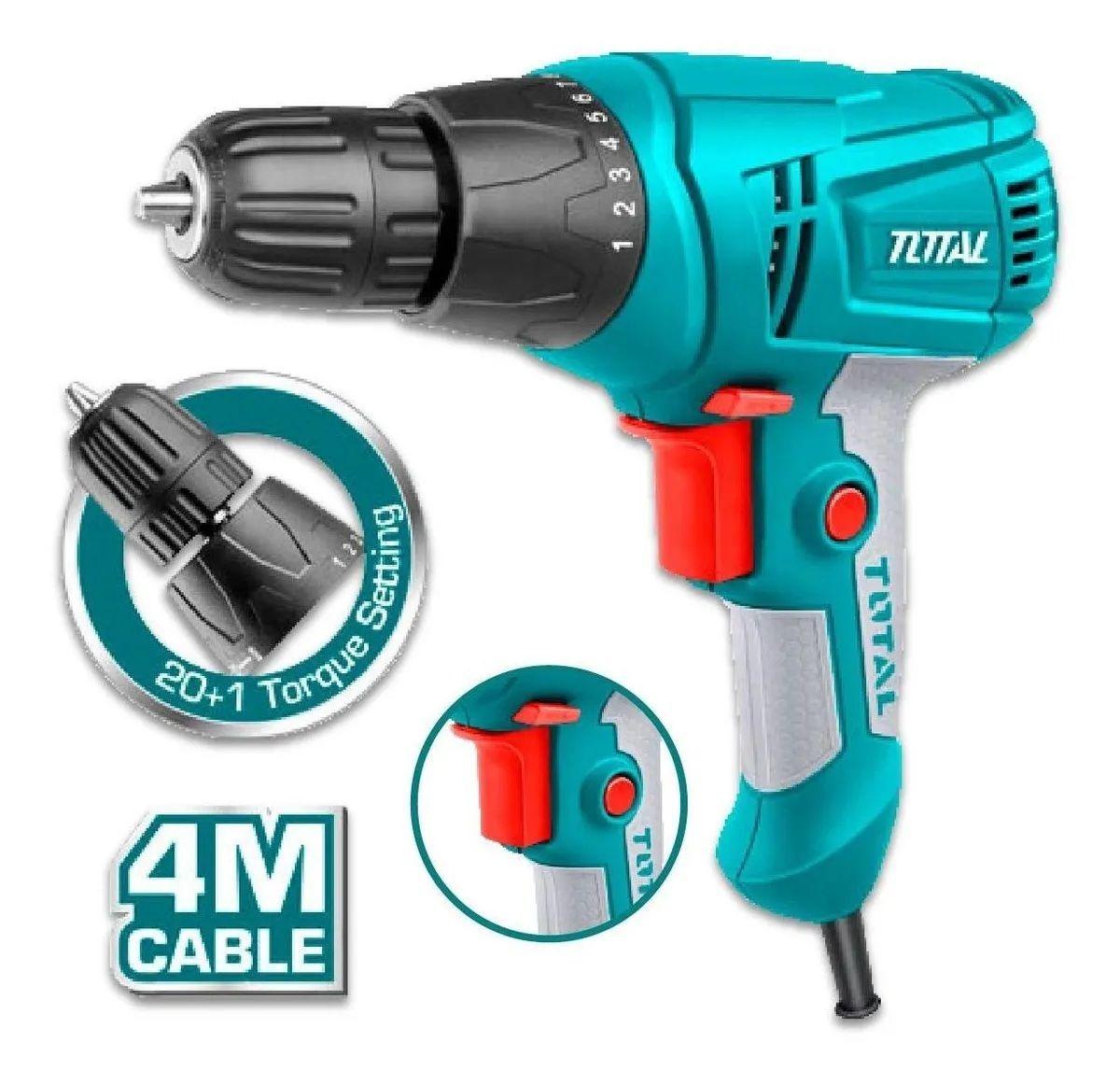 Taladro Atornillador Industrial Eléctrico 280w 10mm Total-1