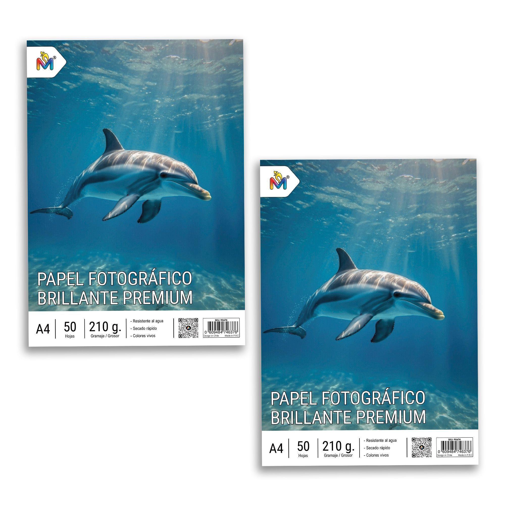 2x Papel Fotográfico 210g A4 Inkjet - 100 Hojas Premium-3