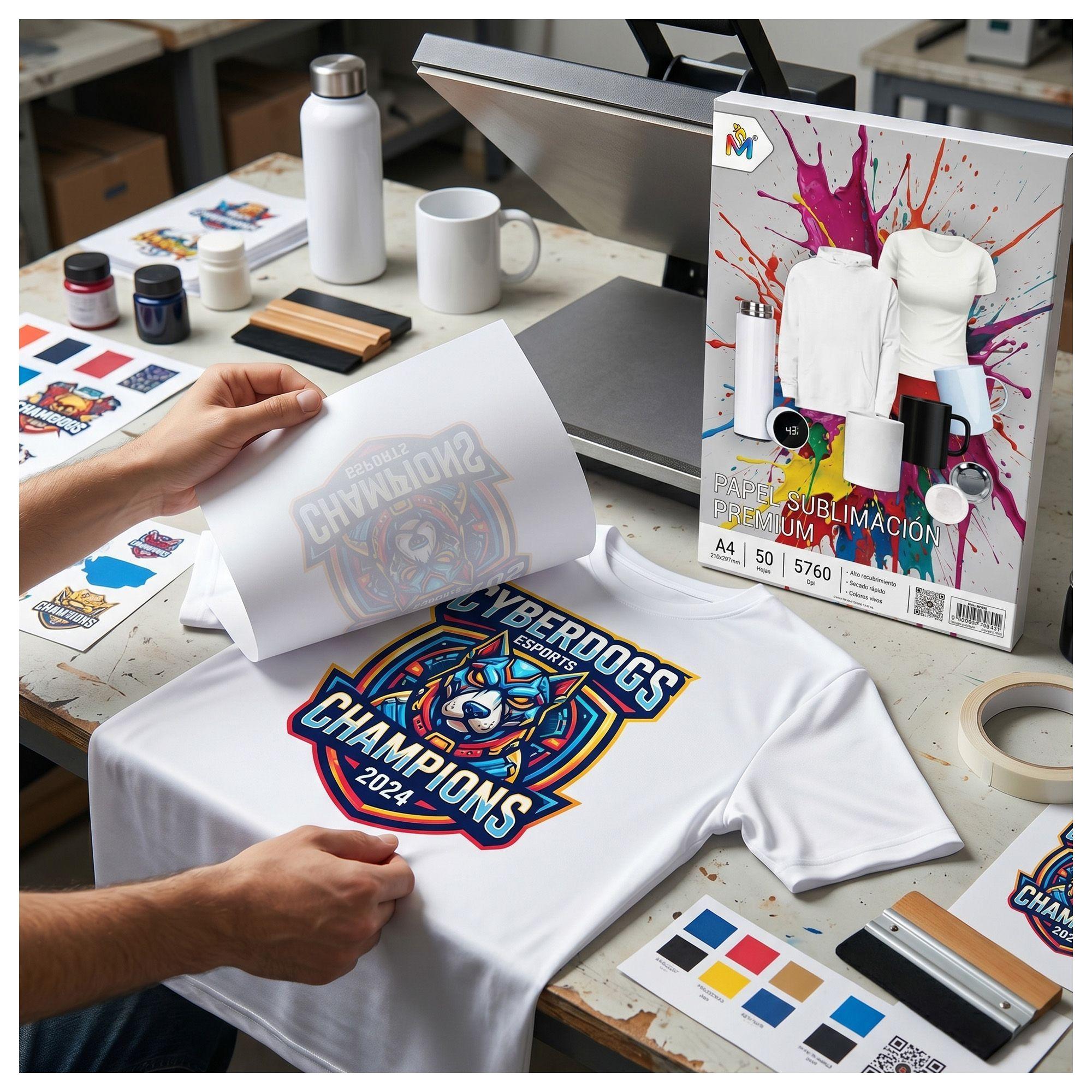 Papel Sublimación A4 5760 Dpi - 100 Hojas Calidad Pro-1