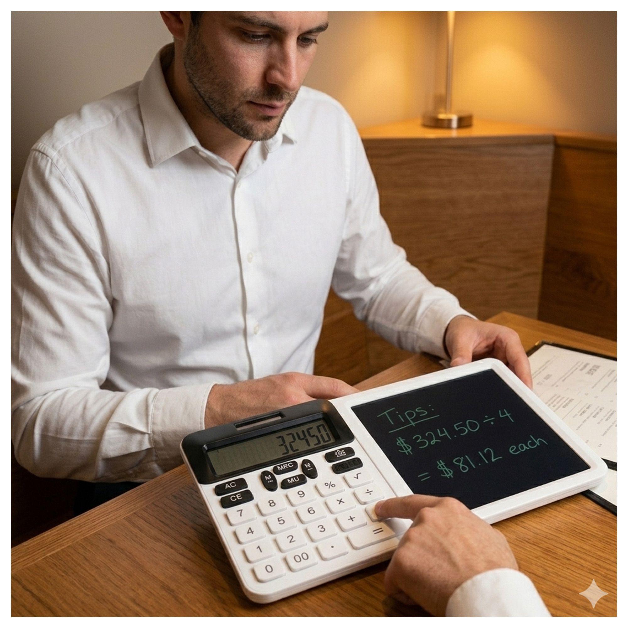 Calculadora de Escritorio 12 Dígitos con Pizarra LCD y Lápiz 2en1-4