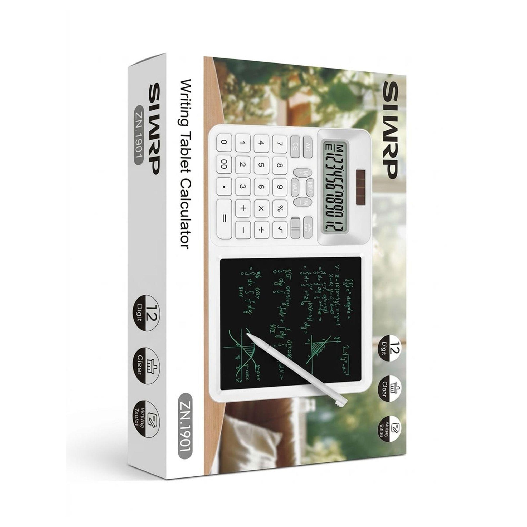 Calculadora de Escritorio 12 Dígitos con Pizarra LCD y Lápiz 2en1-6