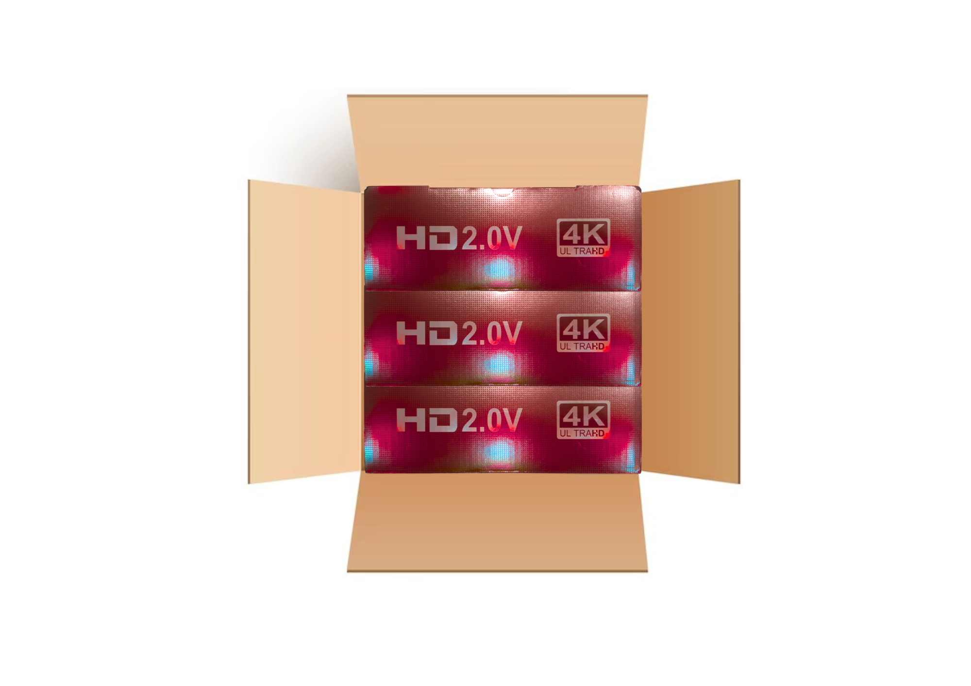 Cable Hdmi 4K Uhd V2.0 120hz 2160p De Alta Velocidad 15mt Pack 3-2