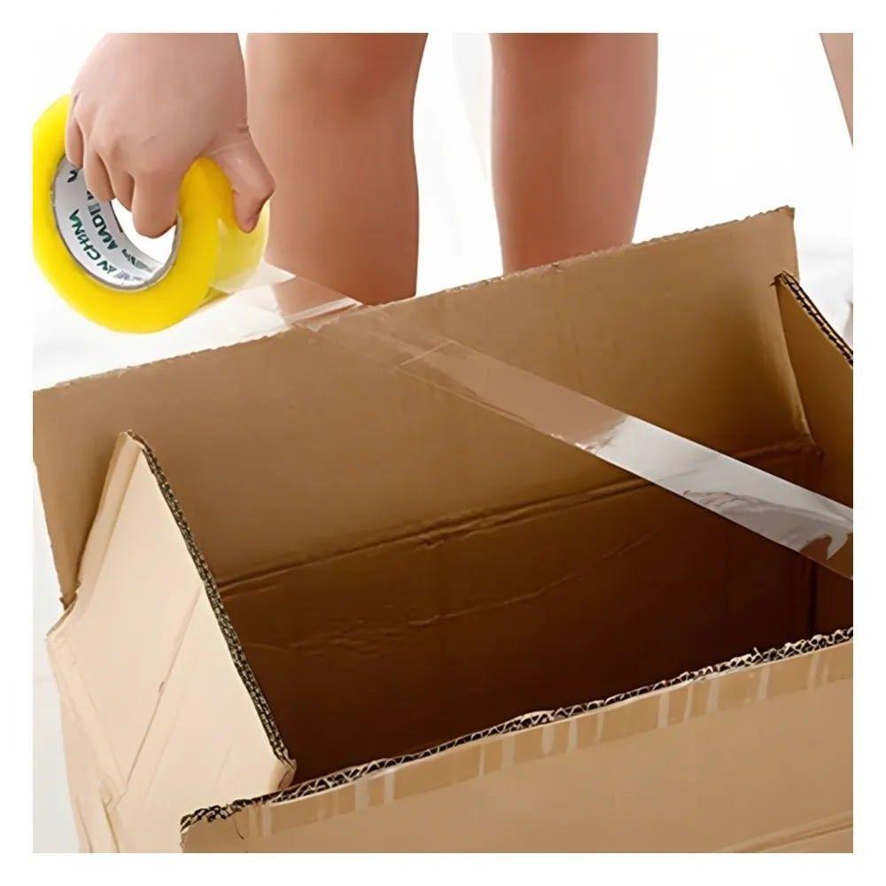 Cintas Embalajes Rollos 200 Mts 45mm Color Transparente Cintas 52 Micrones HP1048 Pack 6-4