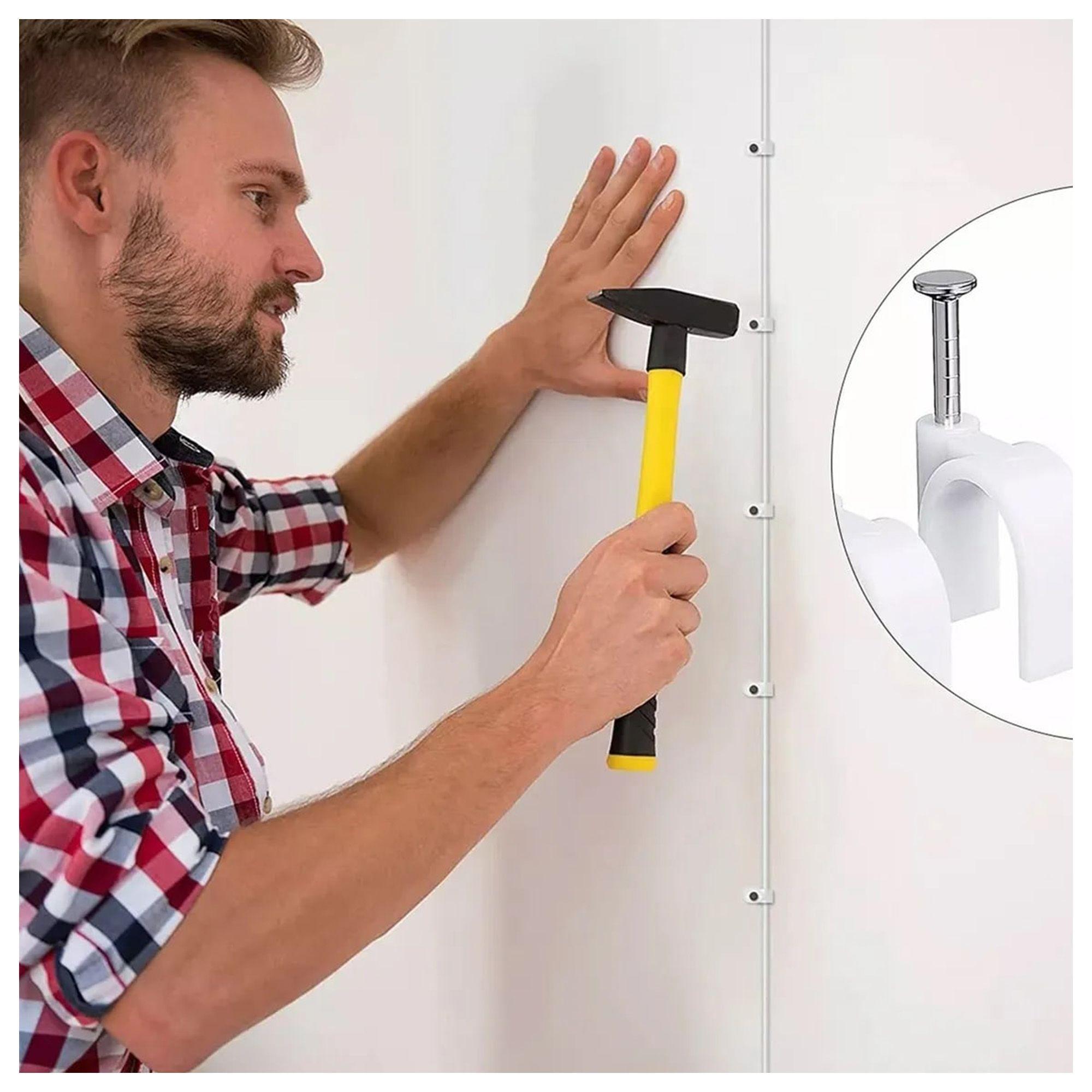 Grapas para Cable 8mm Calidad Reforzada - Pack 500 Unidades-4