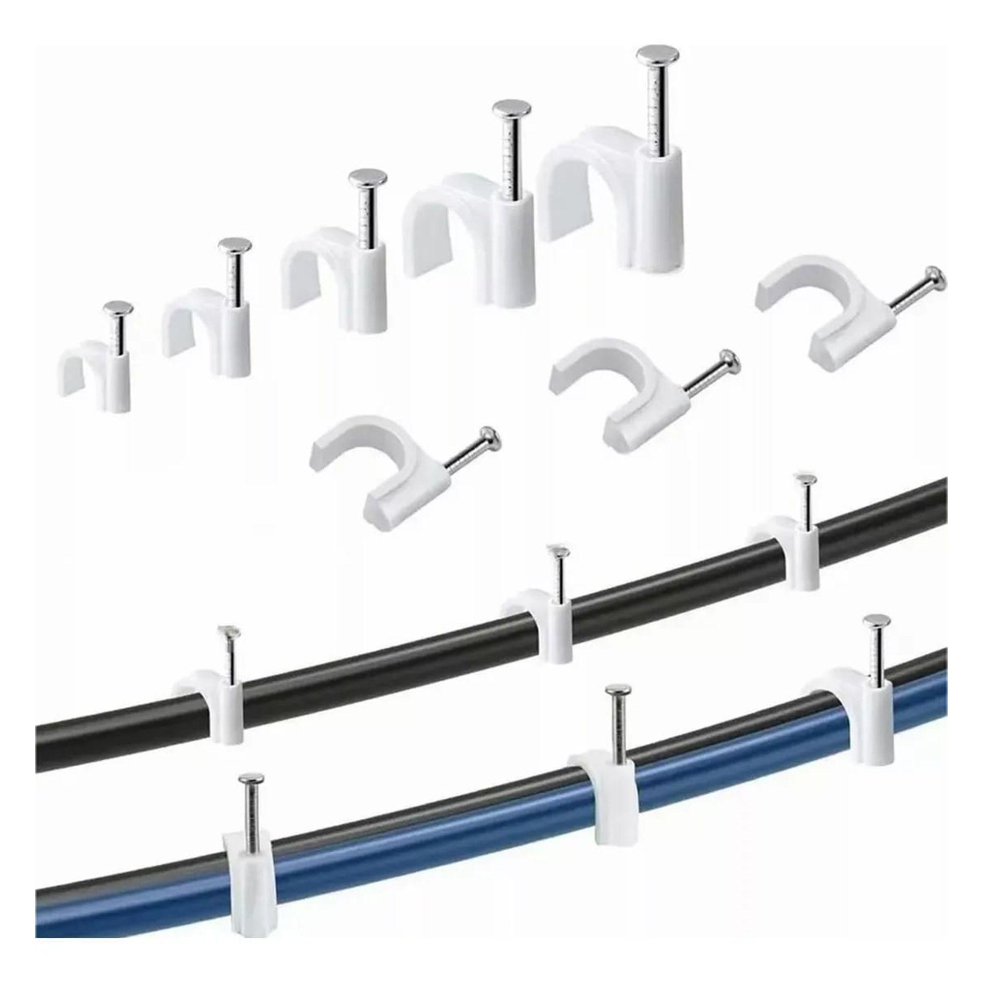 Grapas para Cable 8mm Calidad Reforzada - Pack 500 Unidades-5