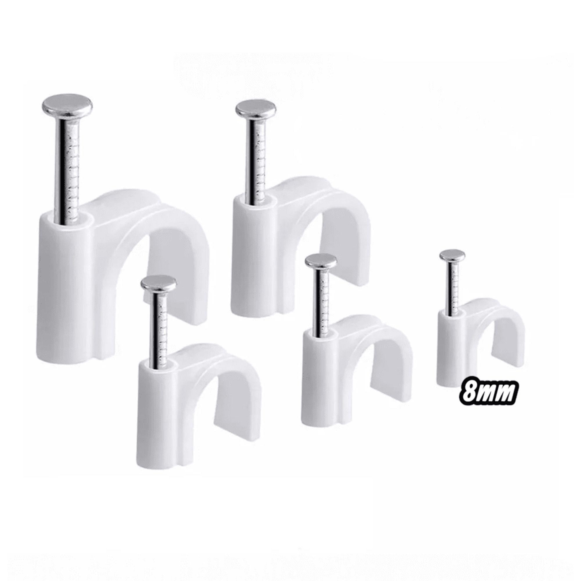 Grapas para Cable 8mm Calidad Reforzada - Pack 500 Unidades-6