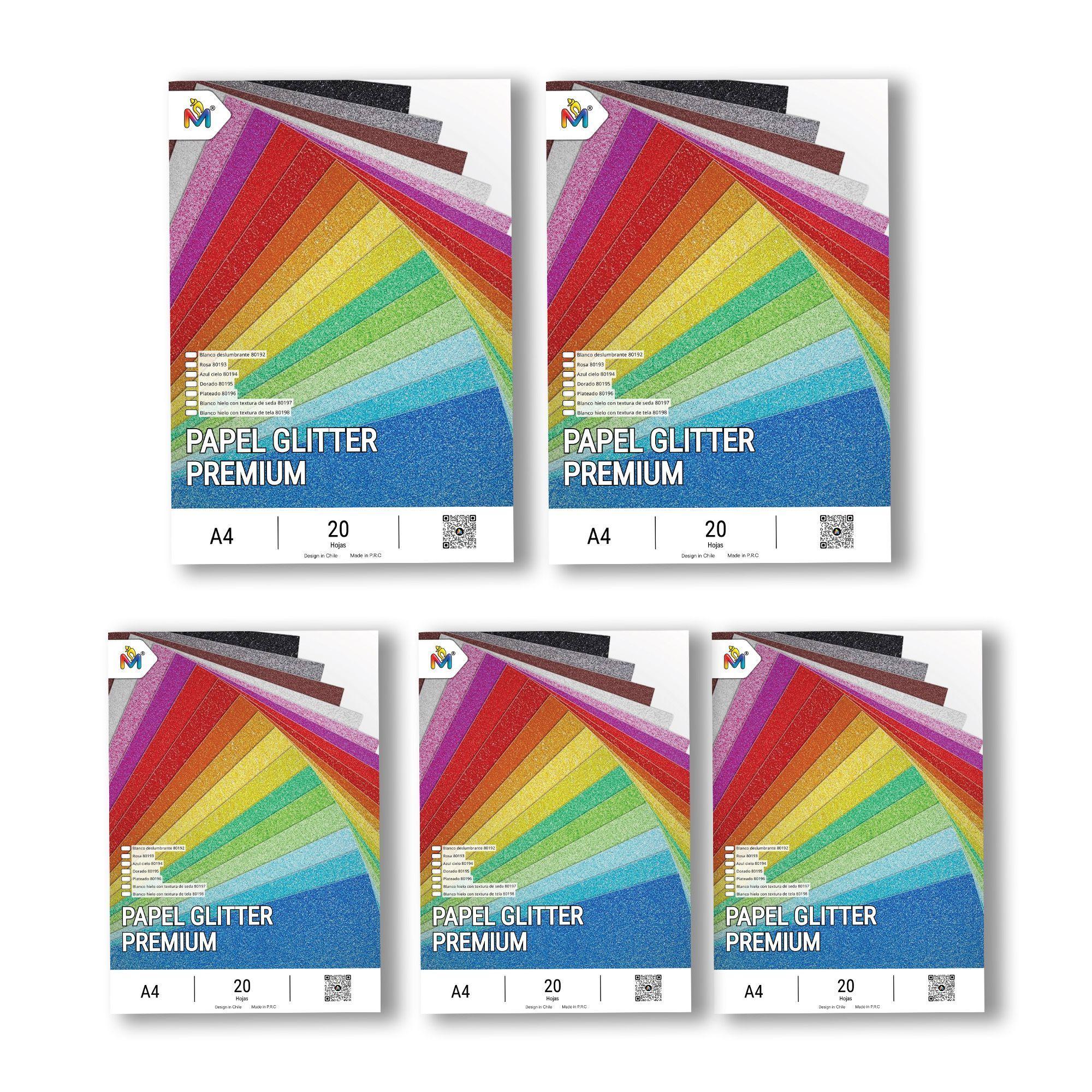 Papel Decorativo Blanco Hielo A4 - 100 Hojas Brillo Luxury-2