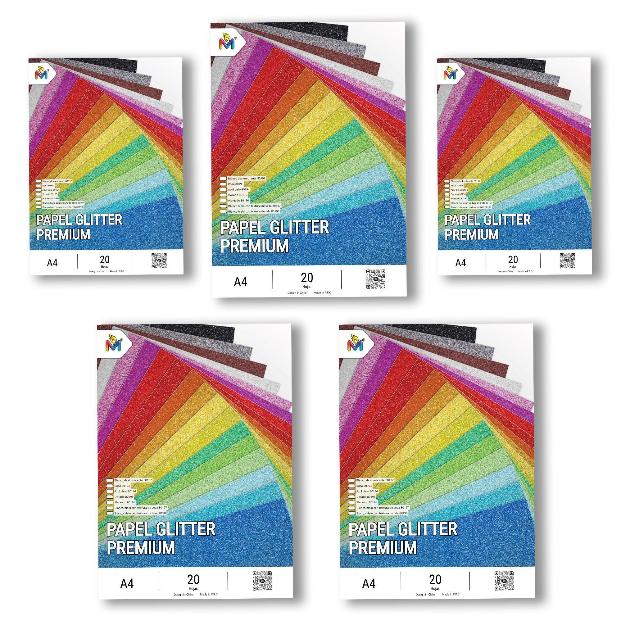 Papel Decorativo Blanco Hielo A4 - 100 Hojas Brillo Luxury-4