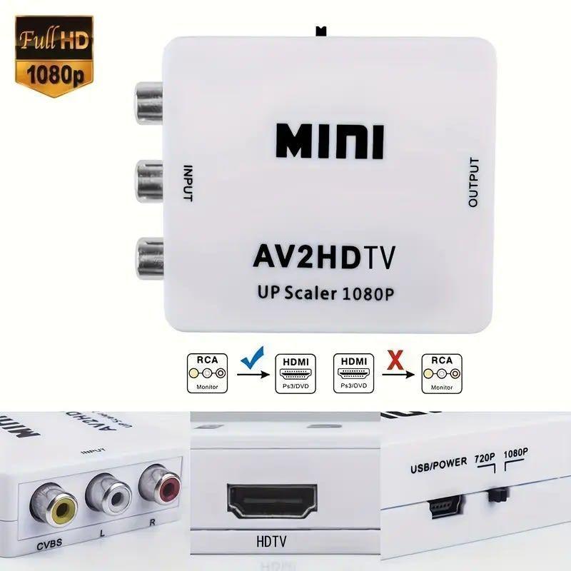 Convertidor RCA a HDMI: Convierte a Alta Definición-5