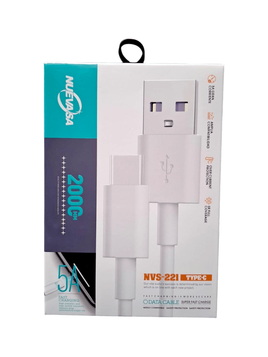 CABLE TYPE C A USB NVS 221 5A 2MT-3