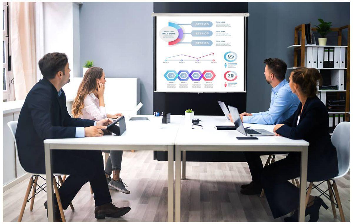 Telon Mural 1.80mx1.80m 1:1 para proyector Epsn L260F-3