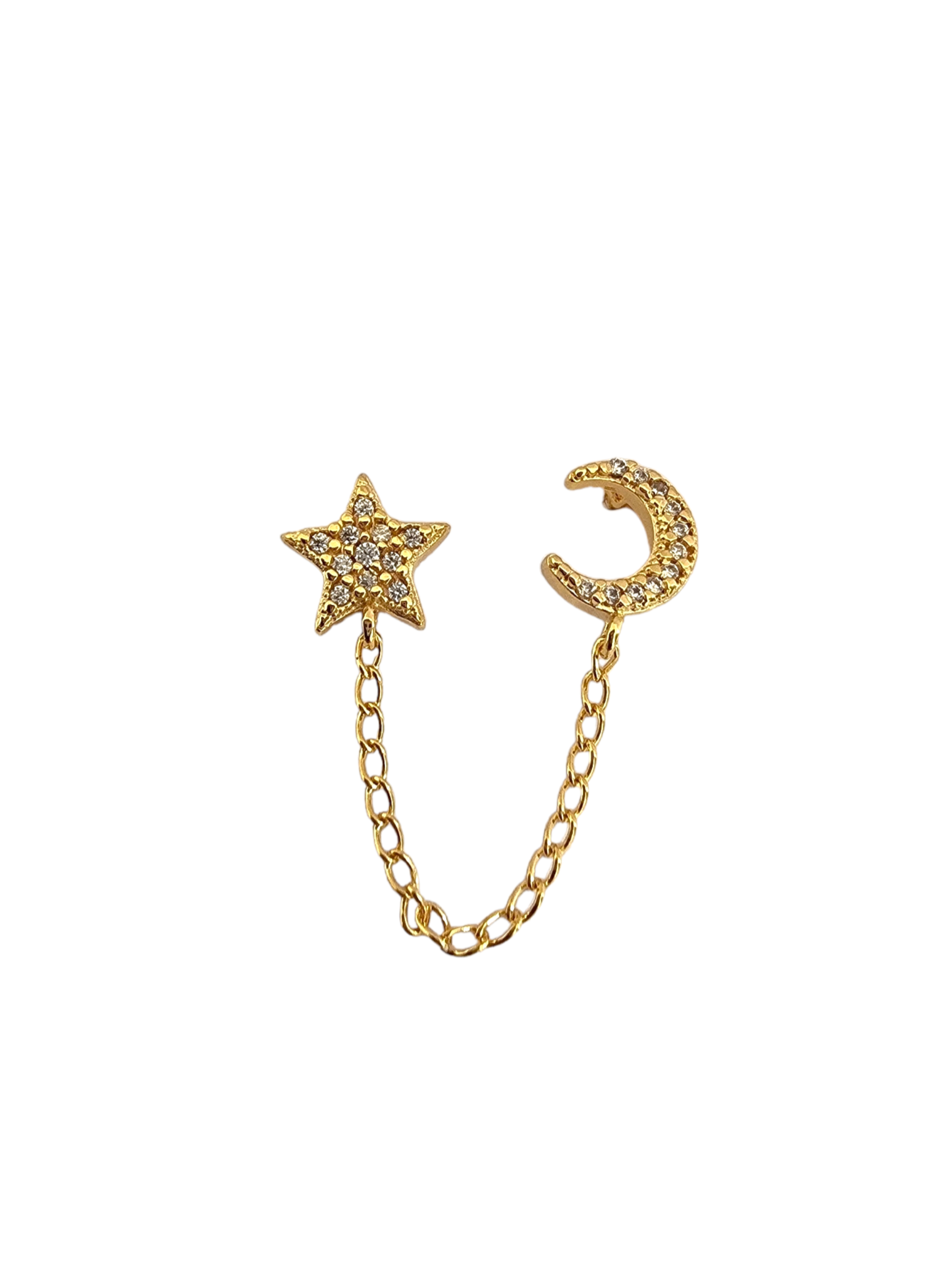 Aro cadena luna/estrella-0