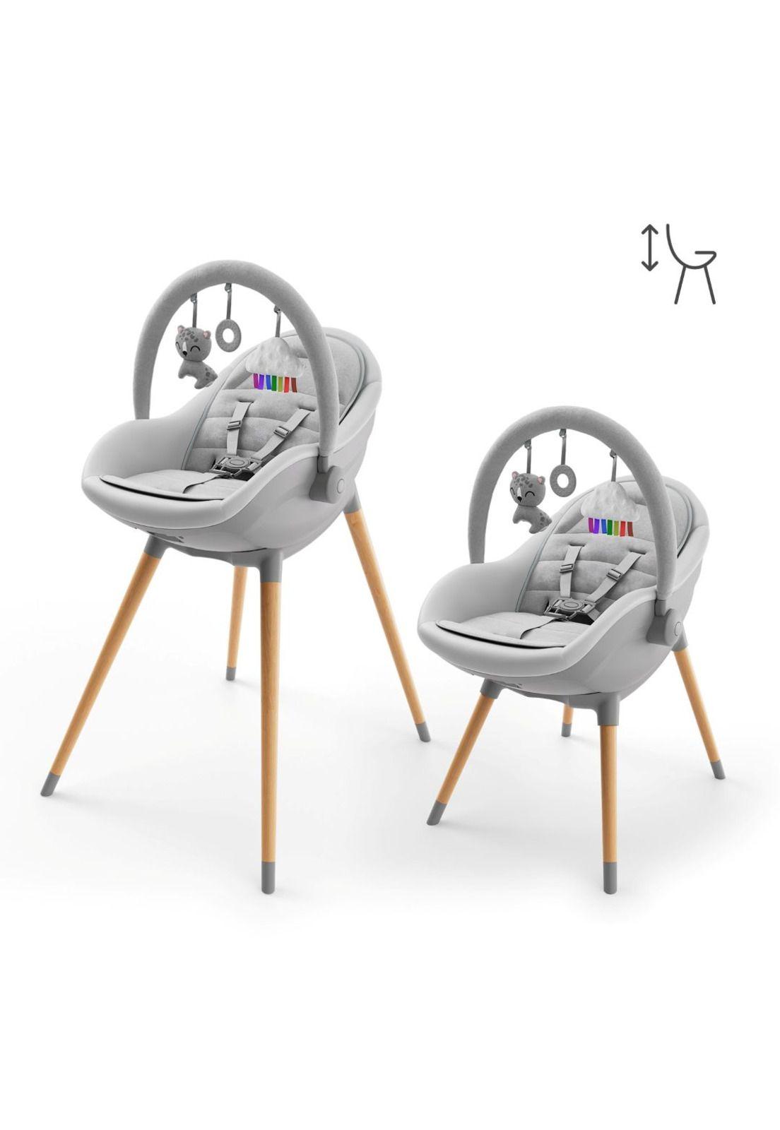 Silla de comer3 en 1  Fini Up - Gris-4