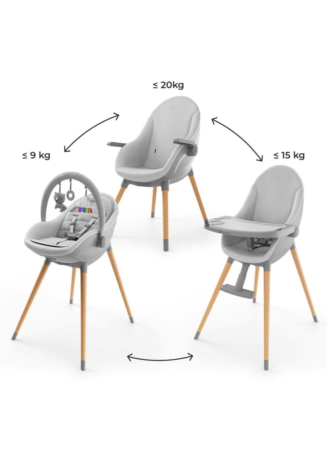 Silla de comer3 en 1  Fini Up - Gris-6