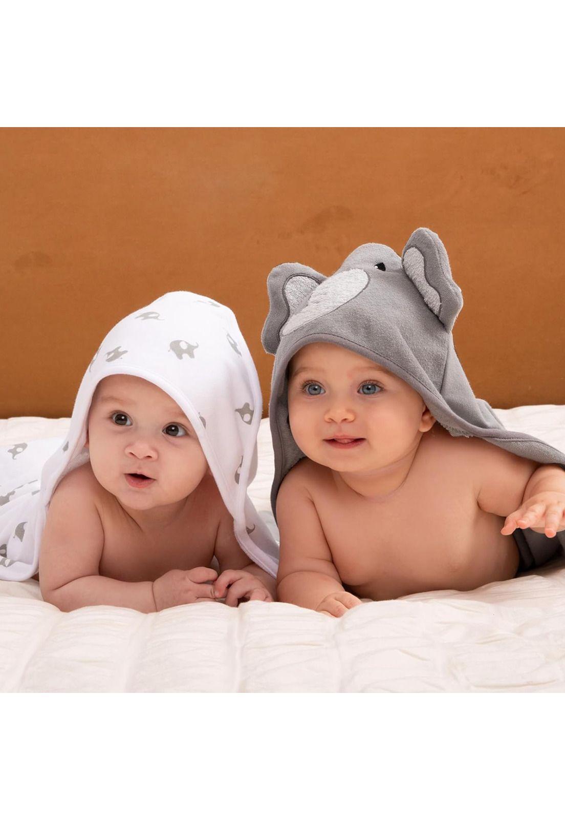 Set de Toalla con Capucha y Toallitas para el baño-4