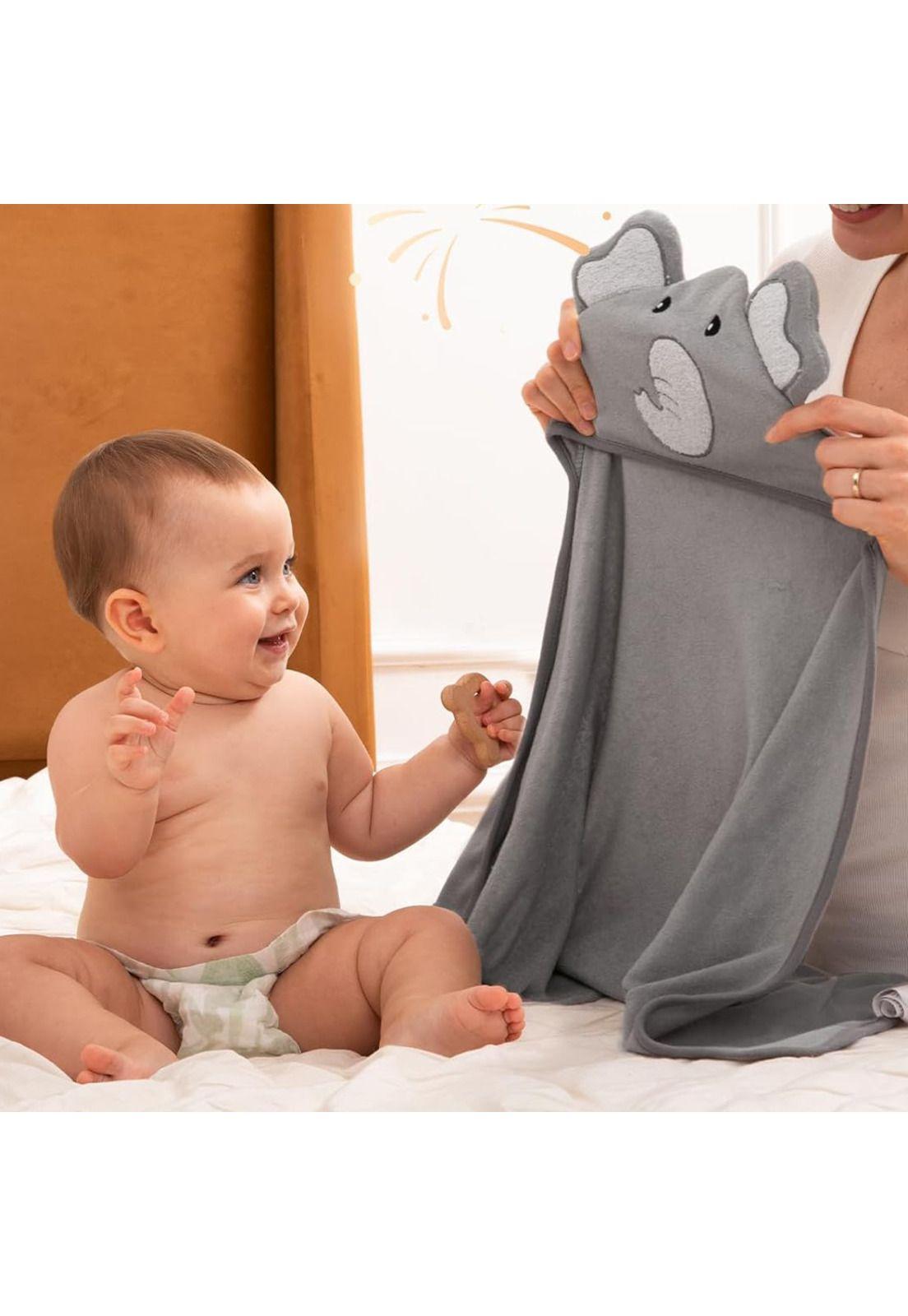 Set de Toalla con Capucha y Toallitas para el baño-6