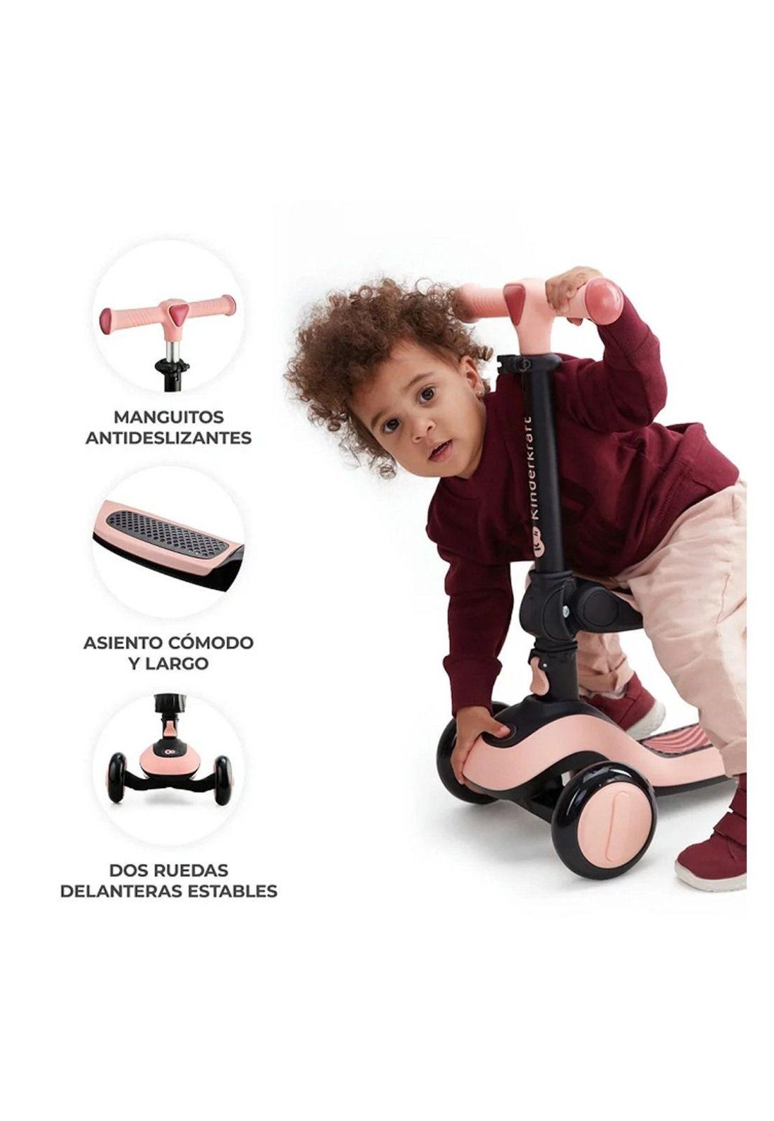Triciclo Monopatin 2en1 Halley Pink-5