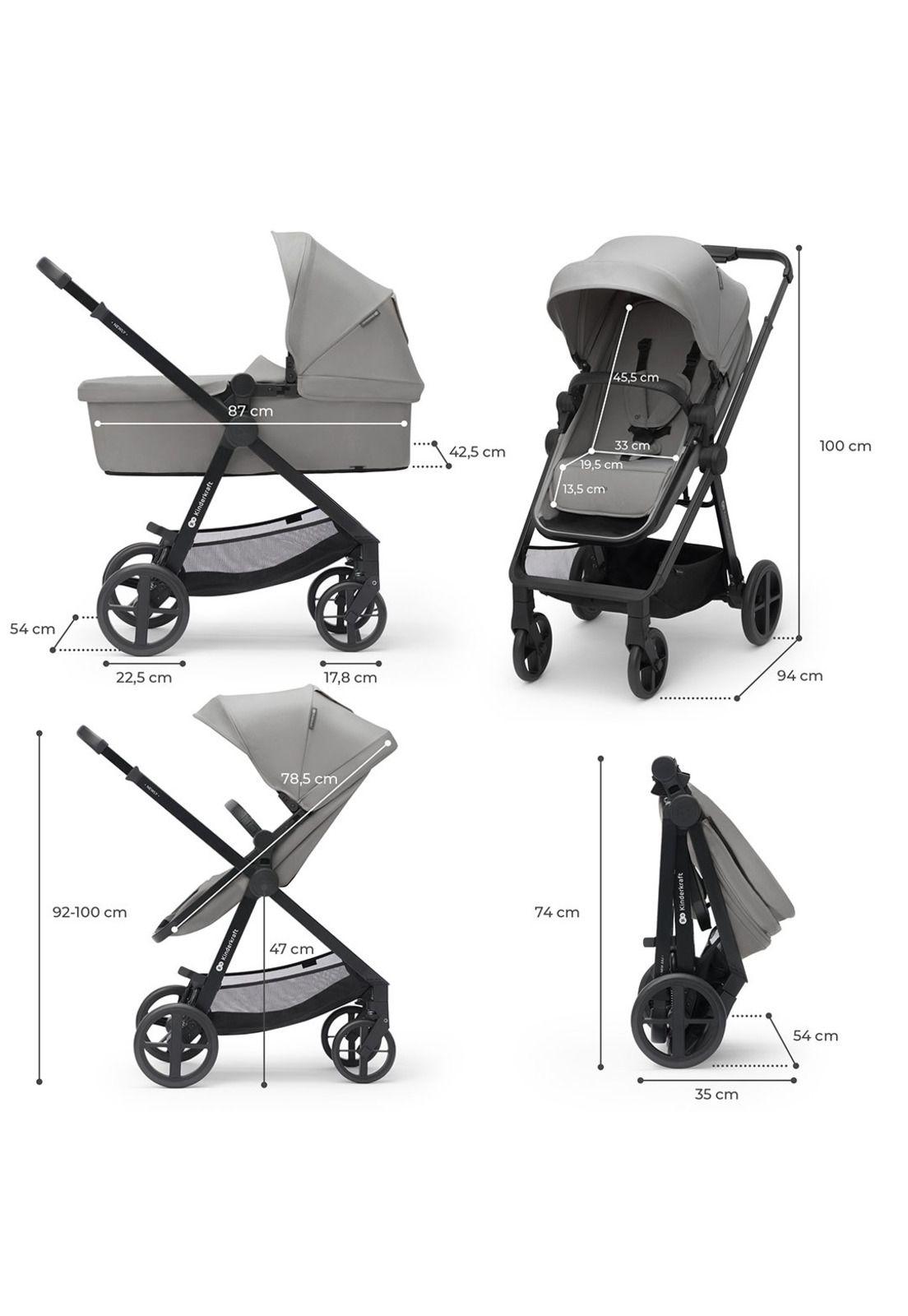 Coche Travel System Newly 3en1 Gris-7