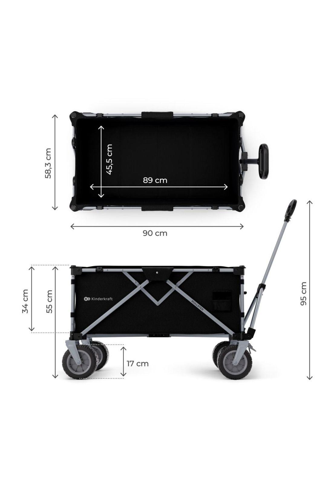 Carrito de transporte ROLLSTER Negro-5