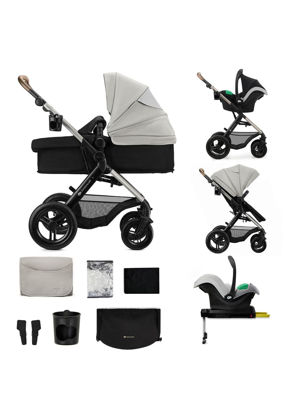 Coche Travel System Moov2 XL Air Grey 3 en 1 + Base-1
