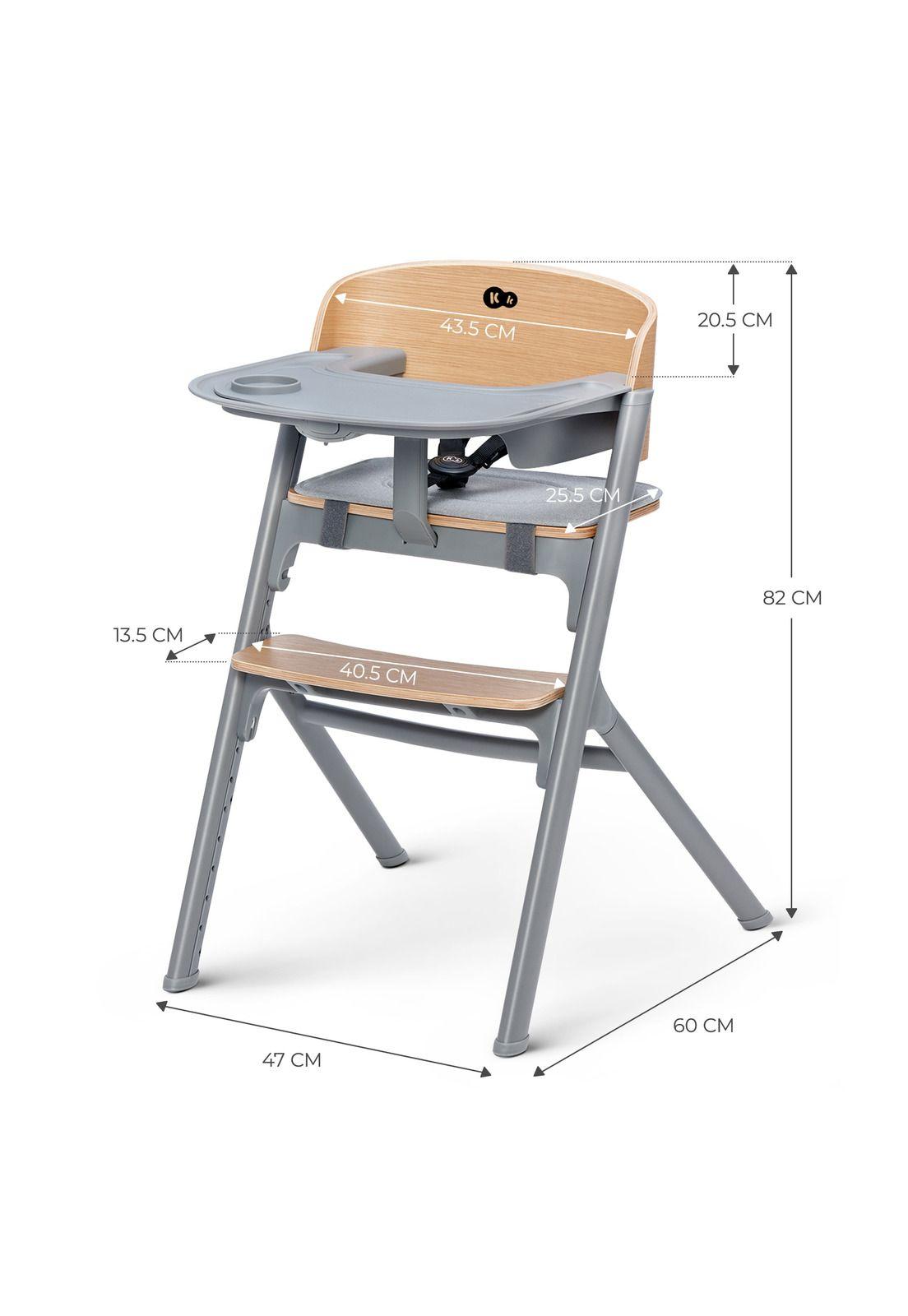 Silla de comer 4 en 1: LIVY + Calmee - Wood-5