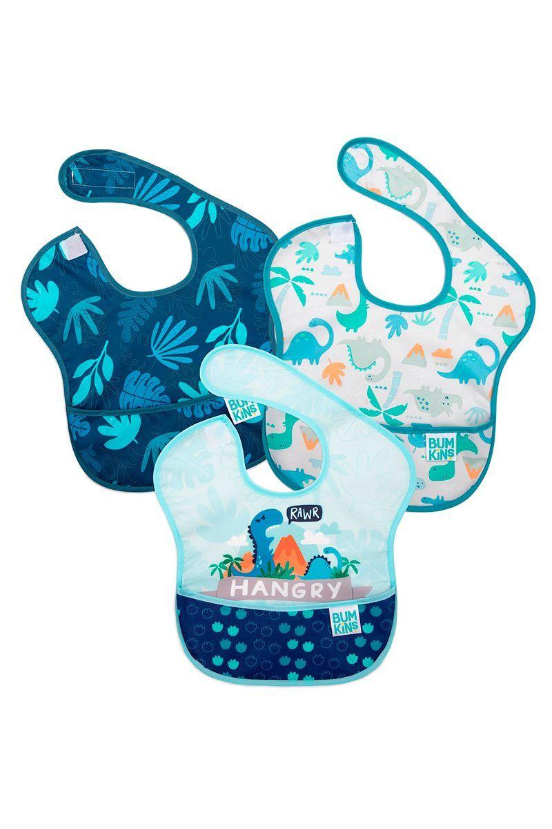 Babero Super Bib Pack x3 Dino-0
