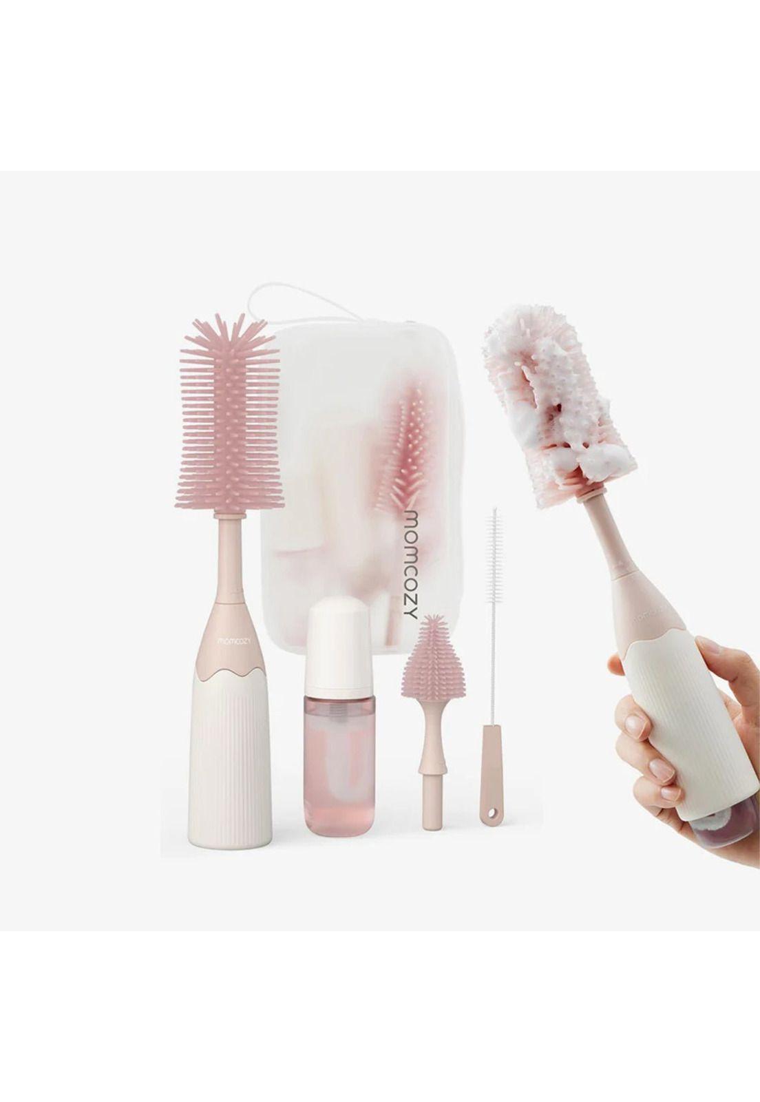 Kit de Cepillos para Mamaderas Rosa-0