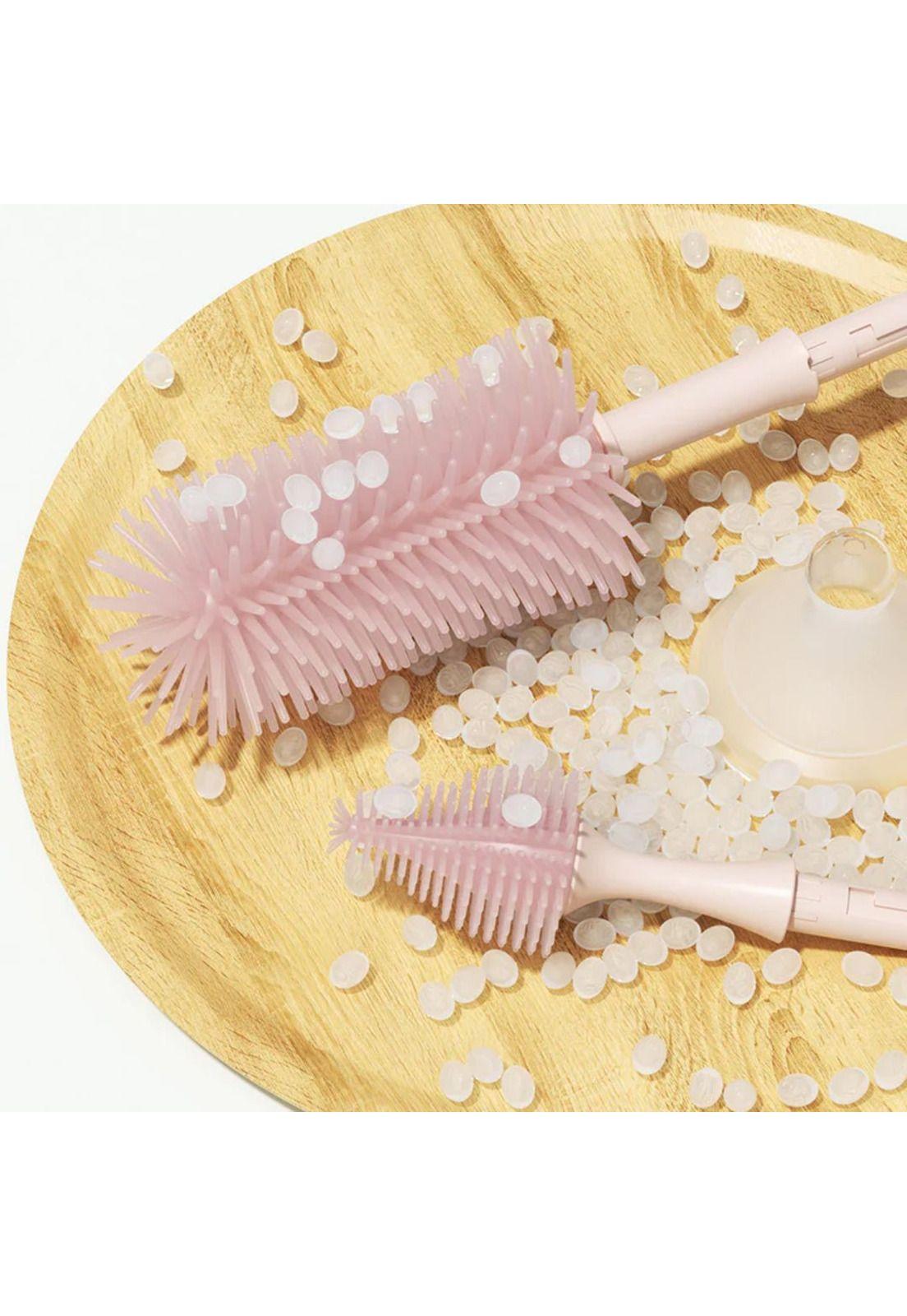 Kit de Cepillos para Mamaderas Rosa-1