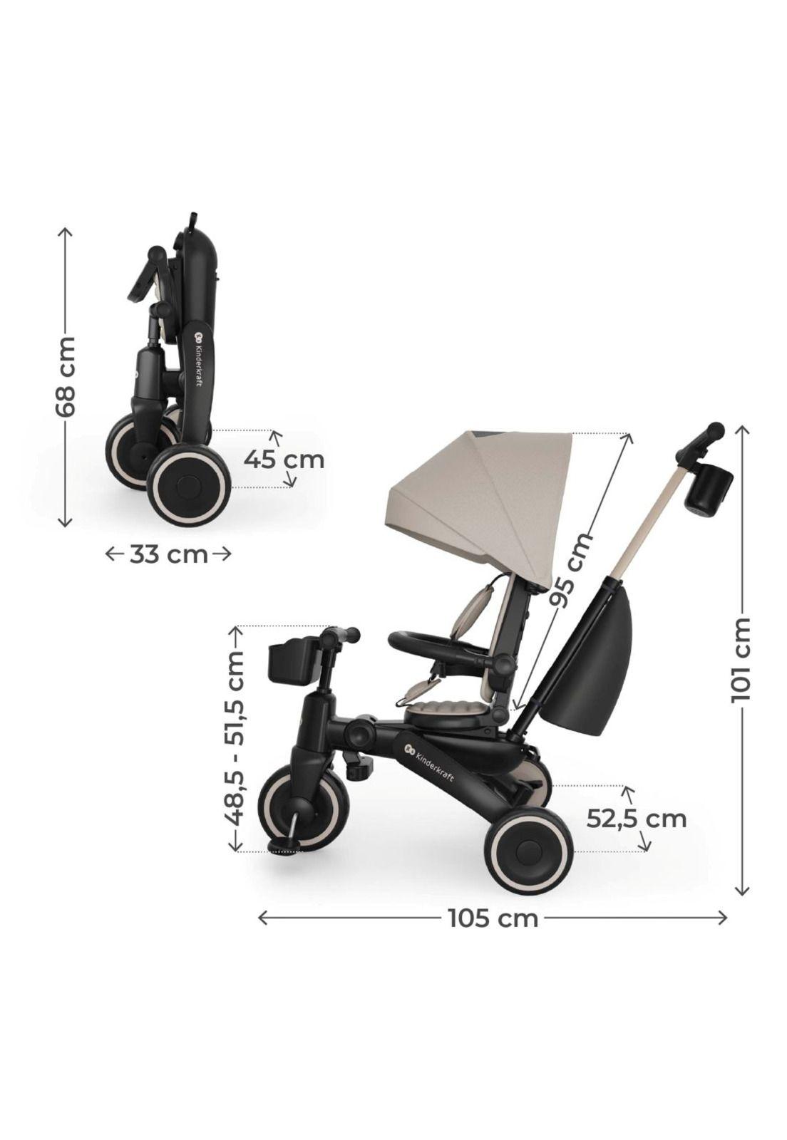 Triciclo evolutivo 6 en 1 Jazz 3  Beige-7